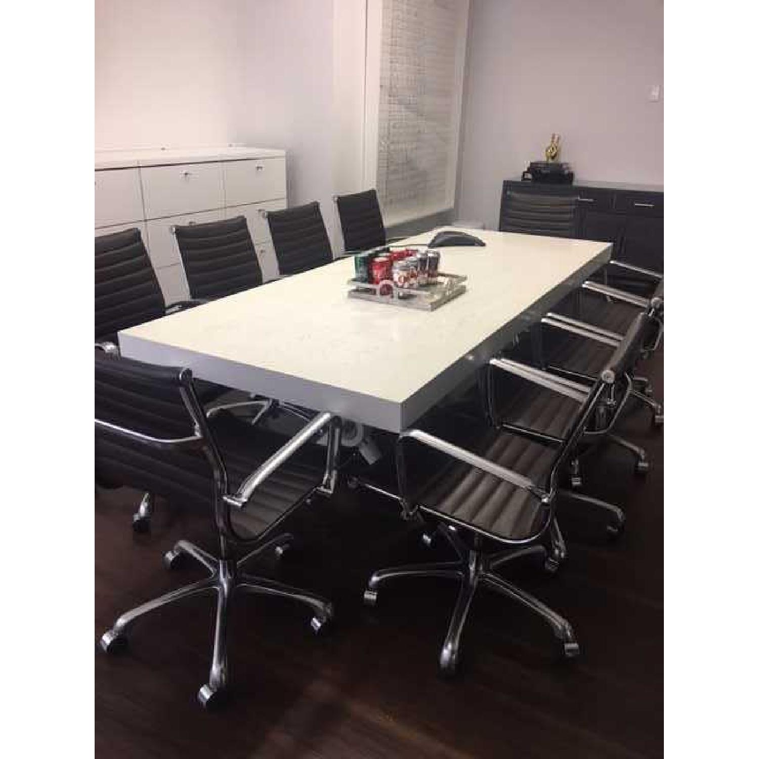 Brown Leather Office Chair - image-3