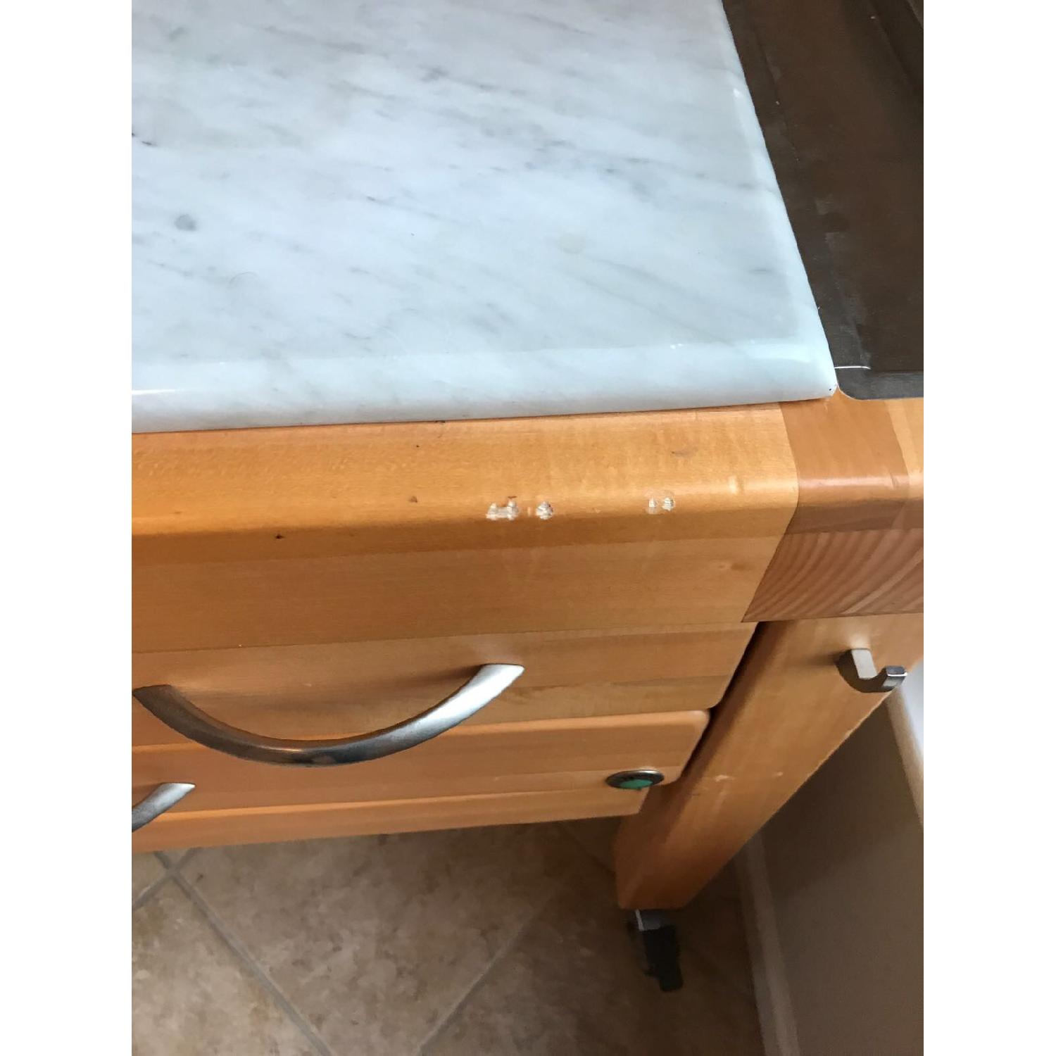 Sur La Table Solid Wood & Marble Butcher Block - image-2