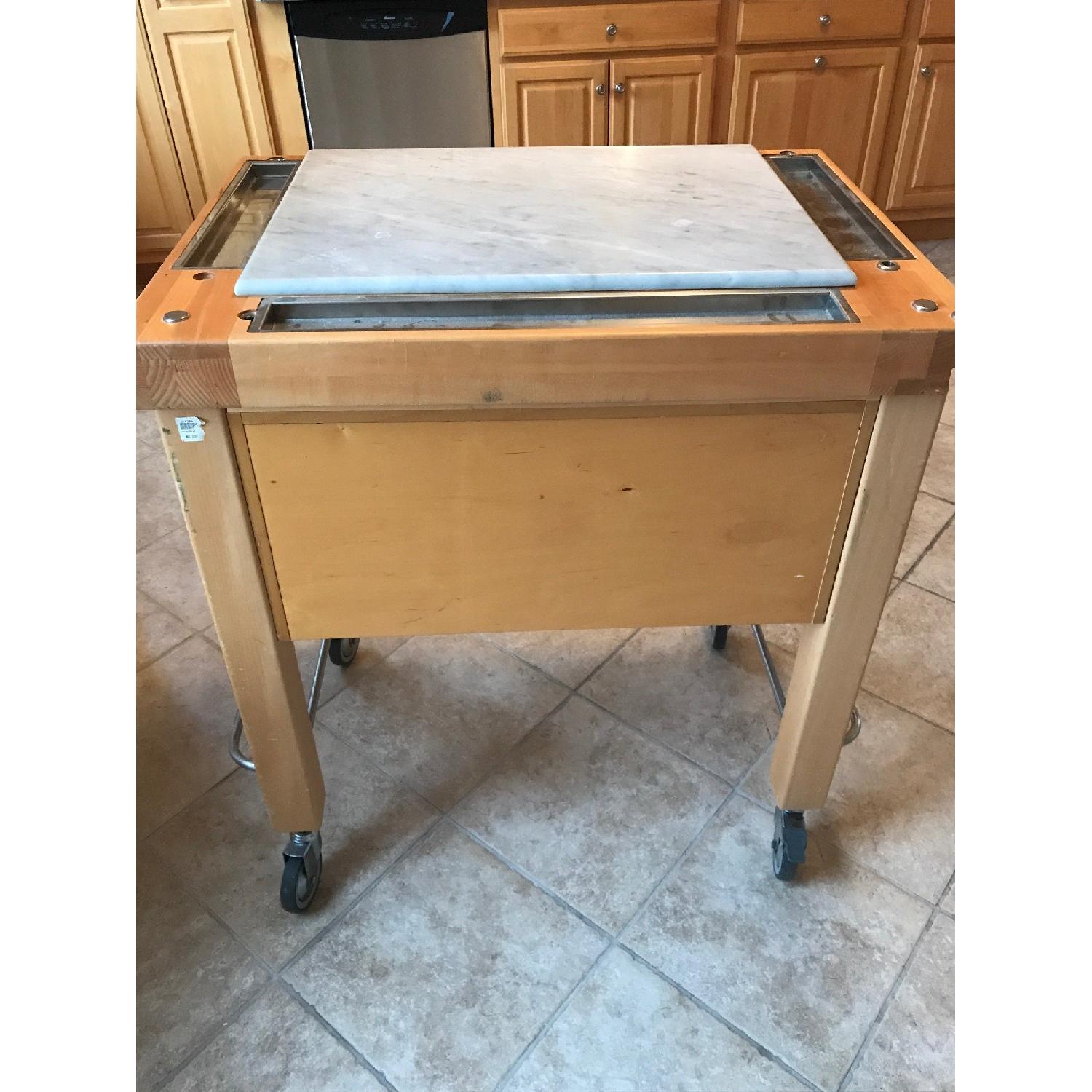 Sur La Table Solid Wood & Marble Butcher Block - image-7