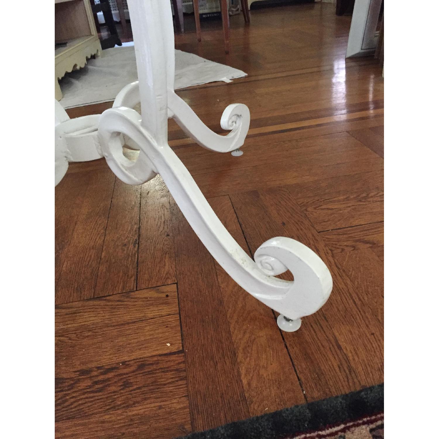 Vintage Cast Iron Dining Table w/ Glass Top - image-5