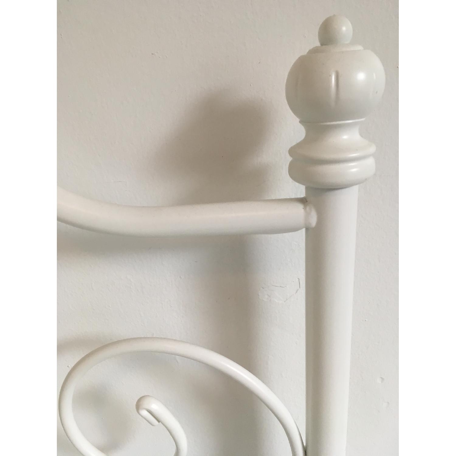 Ikea Leirvik White Metal Full Size Bed Frame - image-4
