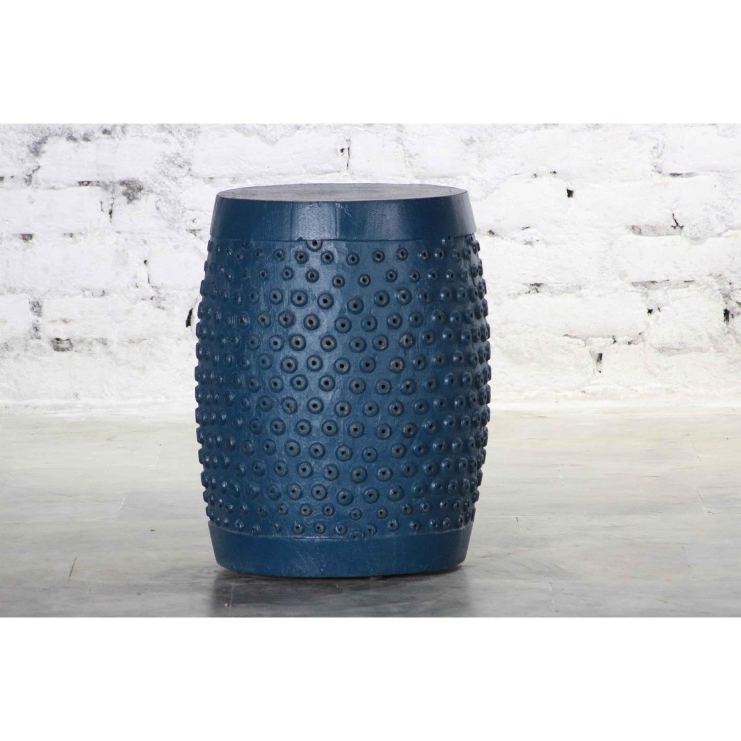 Estancia Wooden Palka Dots Accent Stool - Thumbnail 2