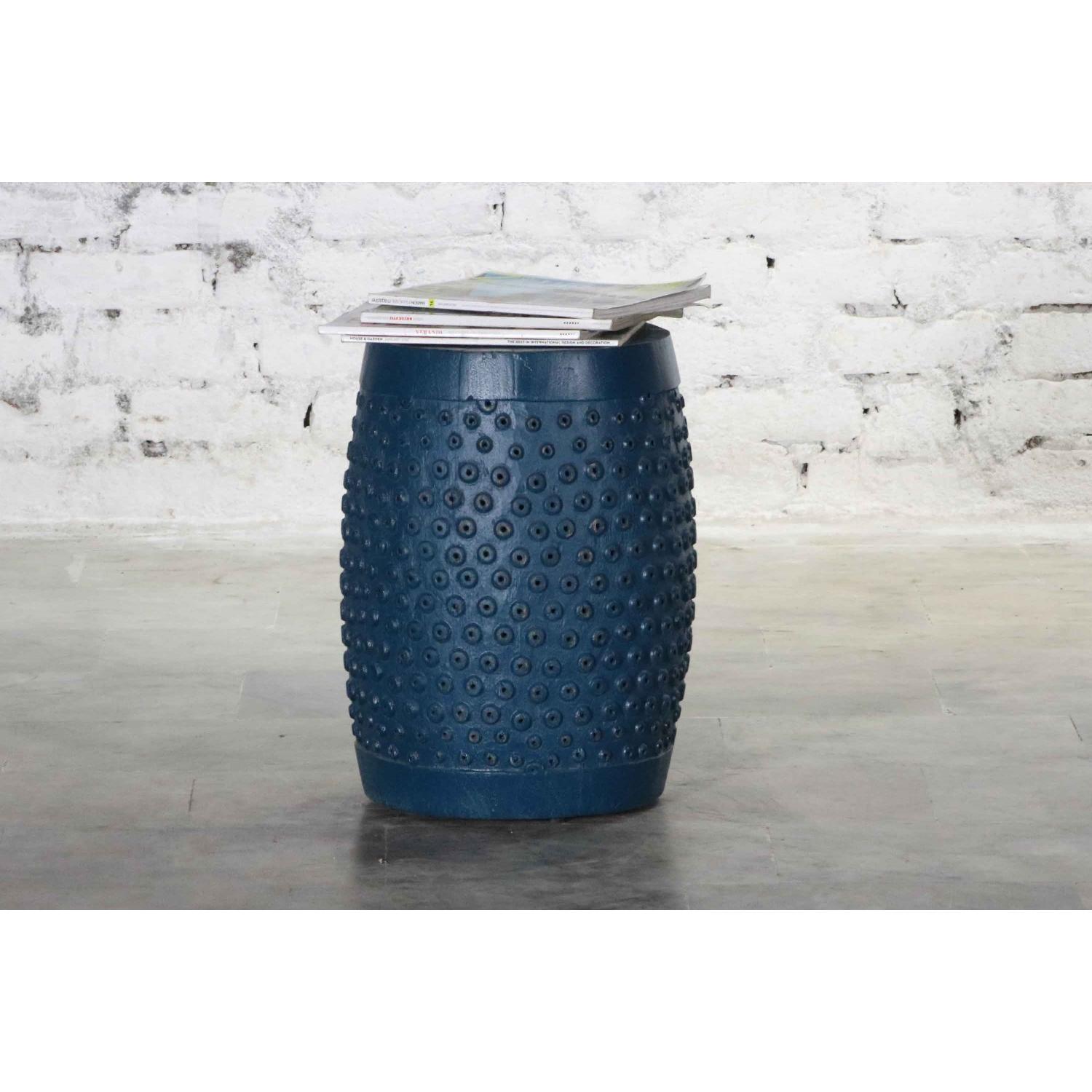 Estancia Wooden Palka Dots Accent Stool