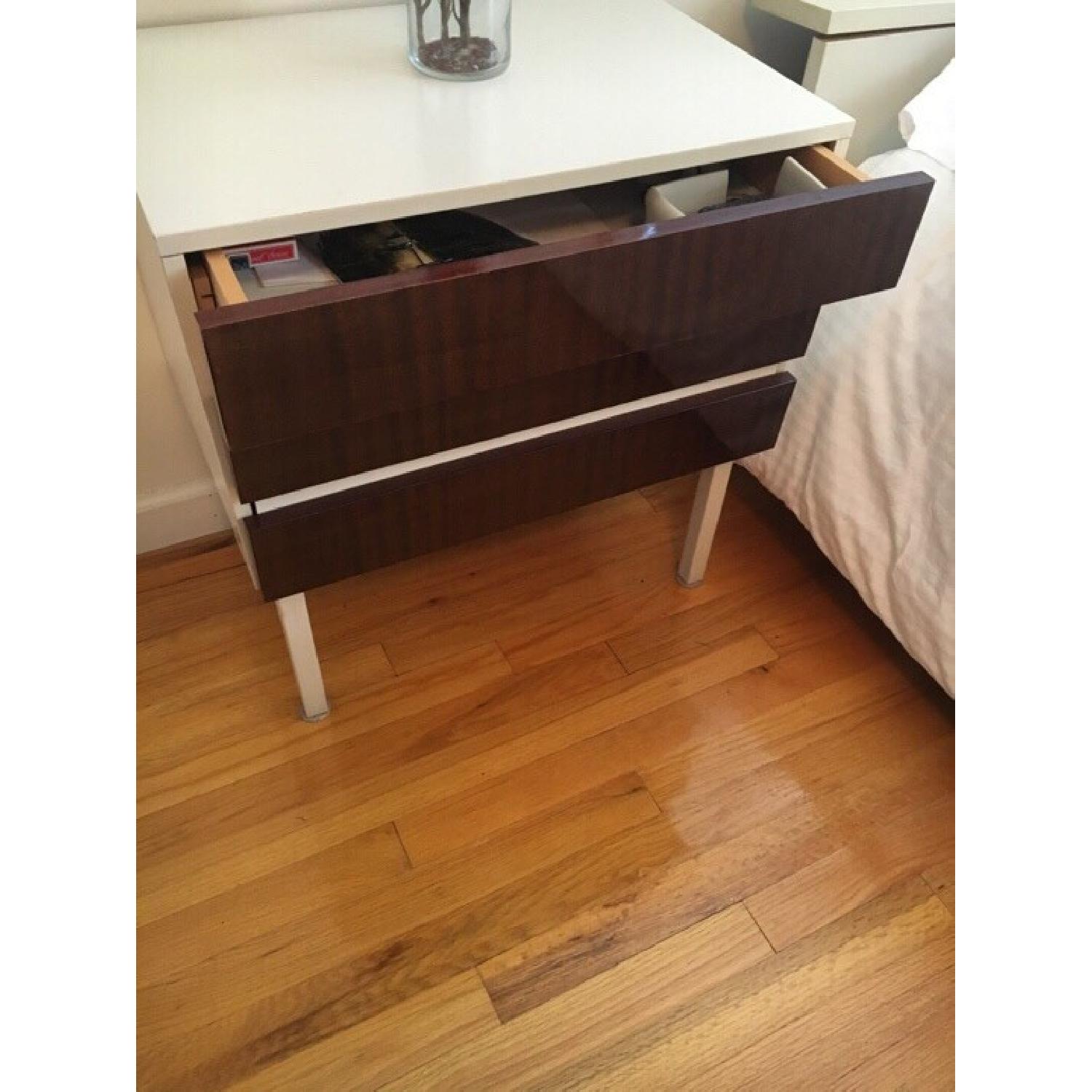 Wood & White Nightstand - image-2