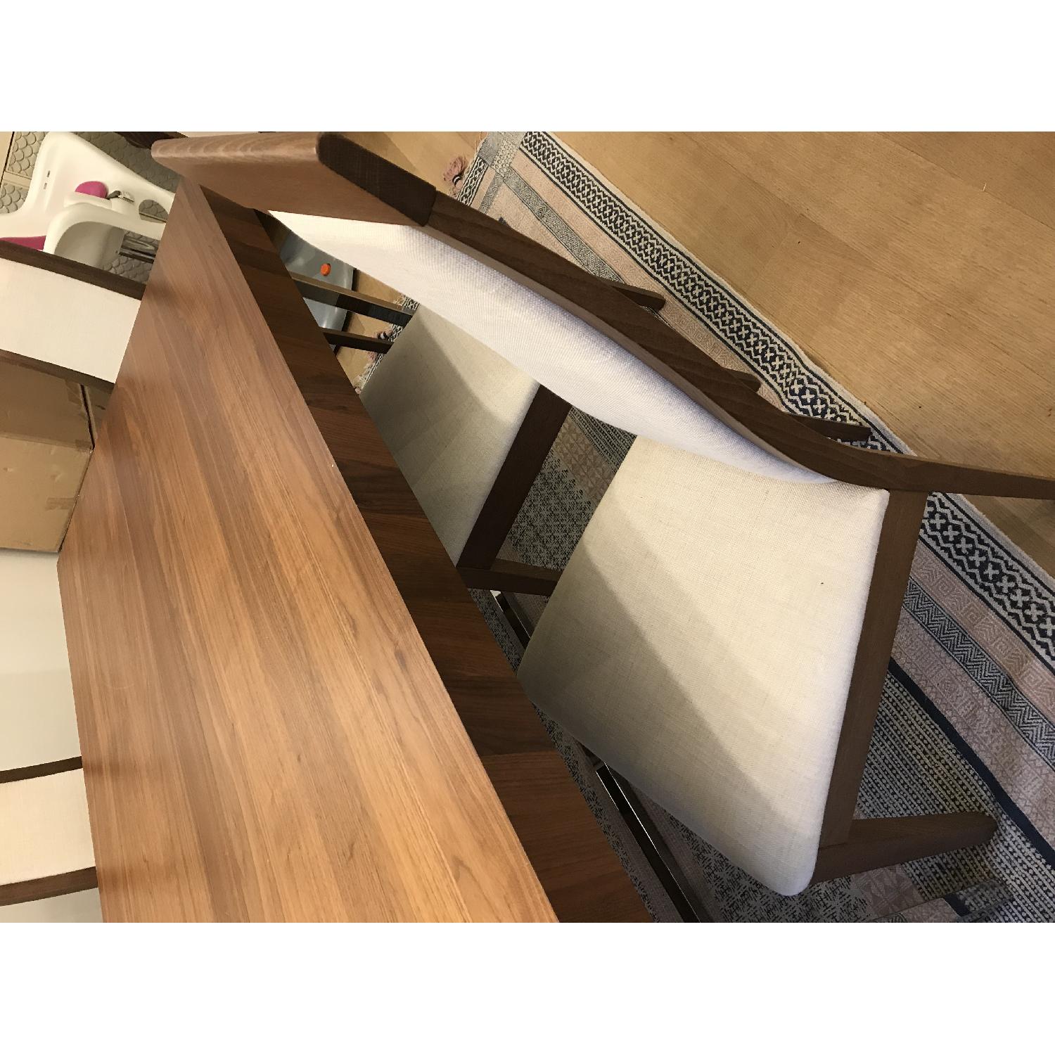 Calligaris Wood & Off-White Dining Chairs - image-4