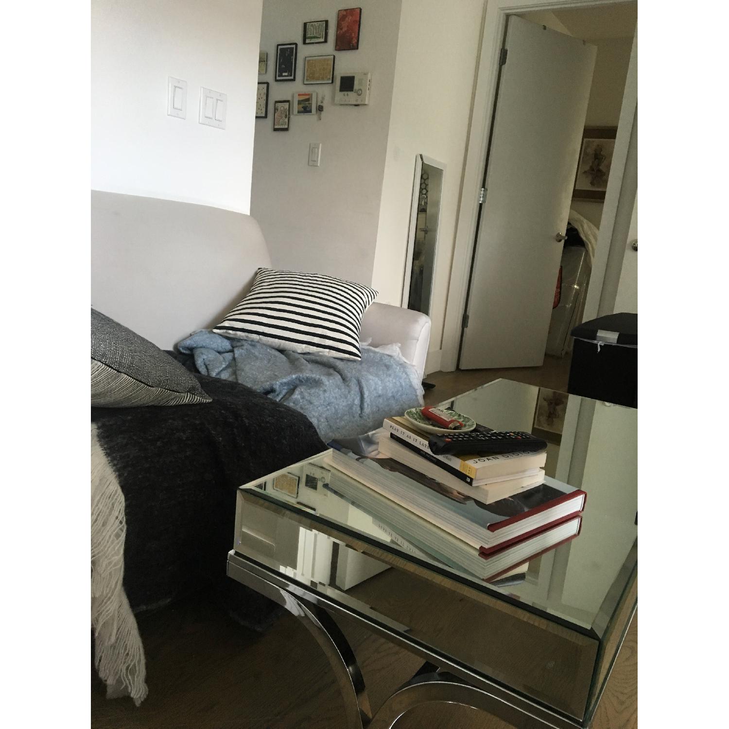 Target Acme Silver Chrome Mirror Coffee Table - image-2