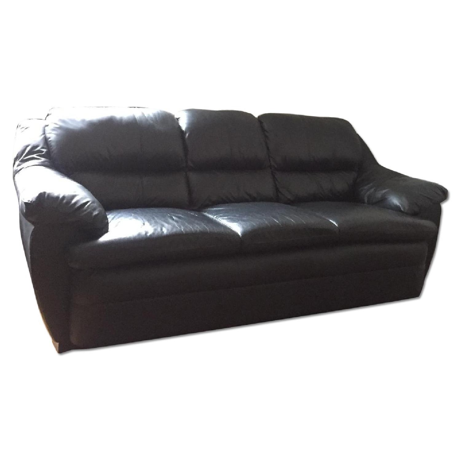 Ikea Leather 3 Seater Sofa + Chair & Ottoman AptDeco