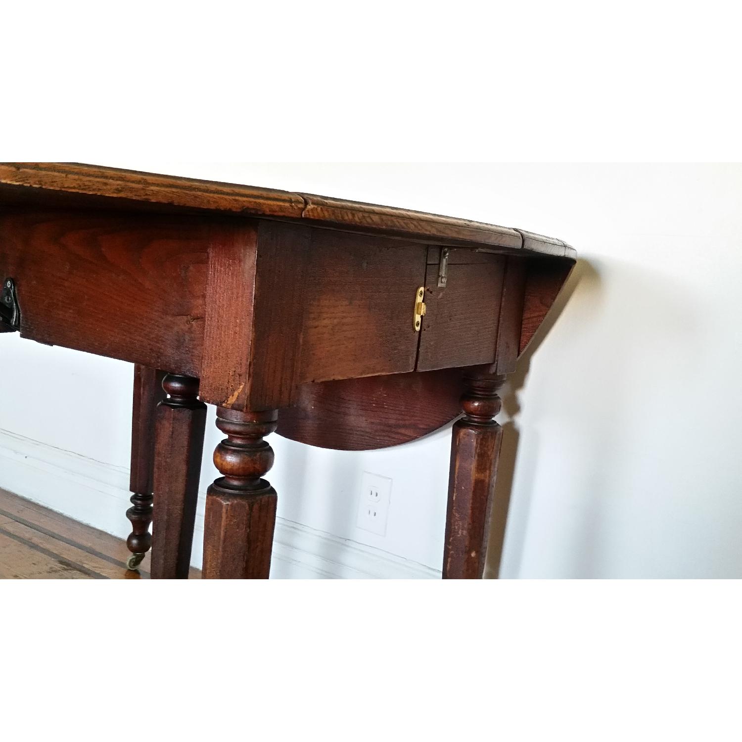 Antique French Leaf Drop Table - image-7