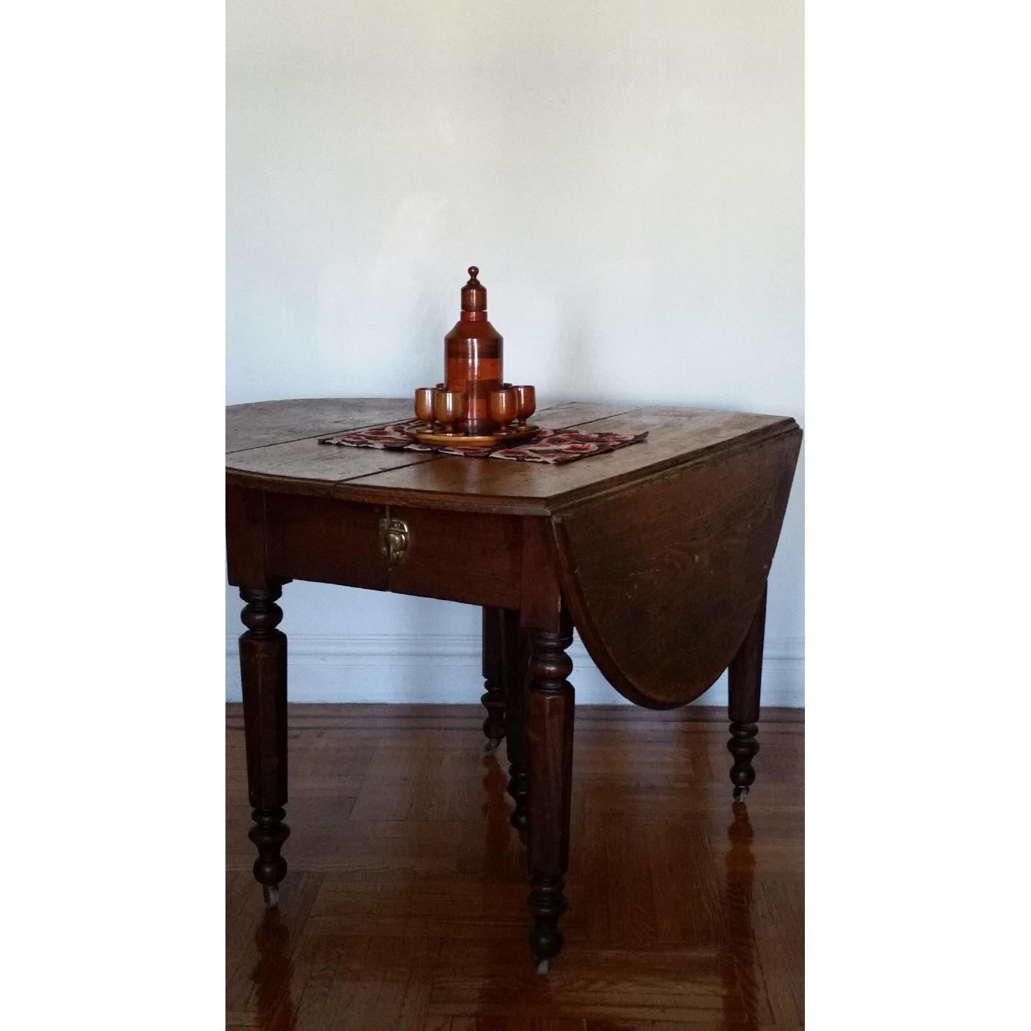Antique French Leaf Drop Table - image-8