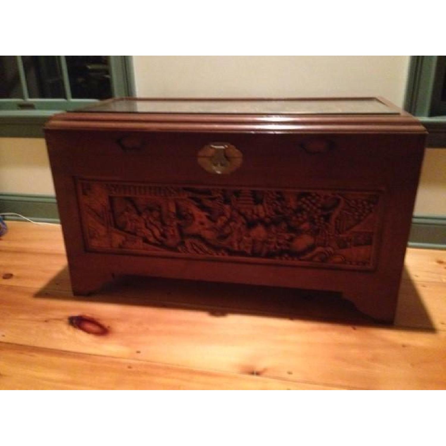 Antique Teak Chest from China - image-3