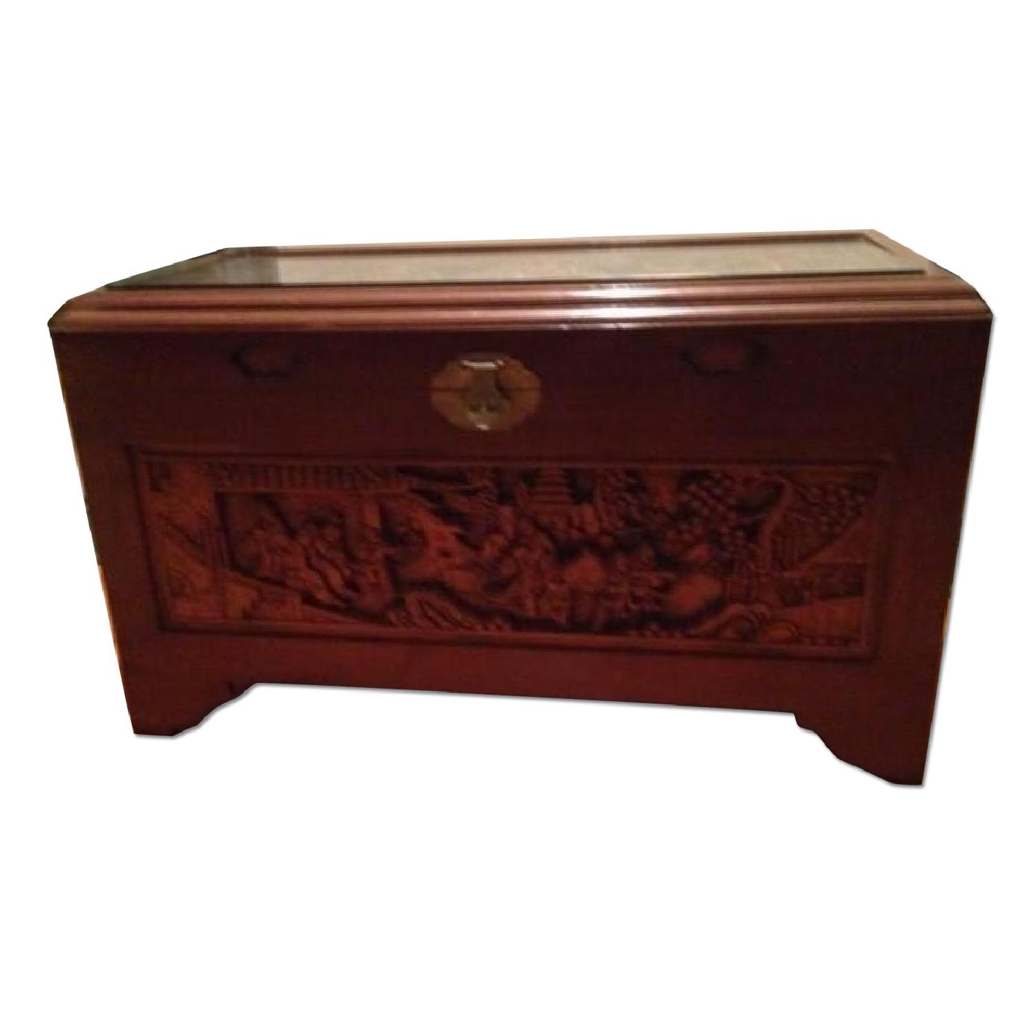 Antique Teak Chest from China - image-0
