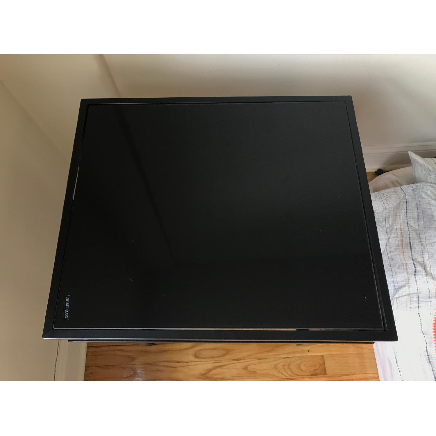 Ashley's Black Tempered Glass Side Table - image-2