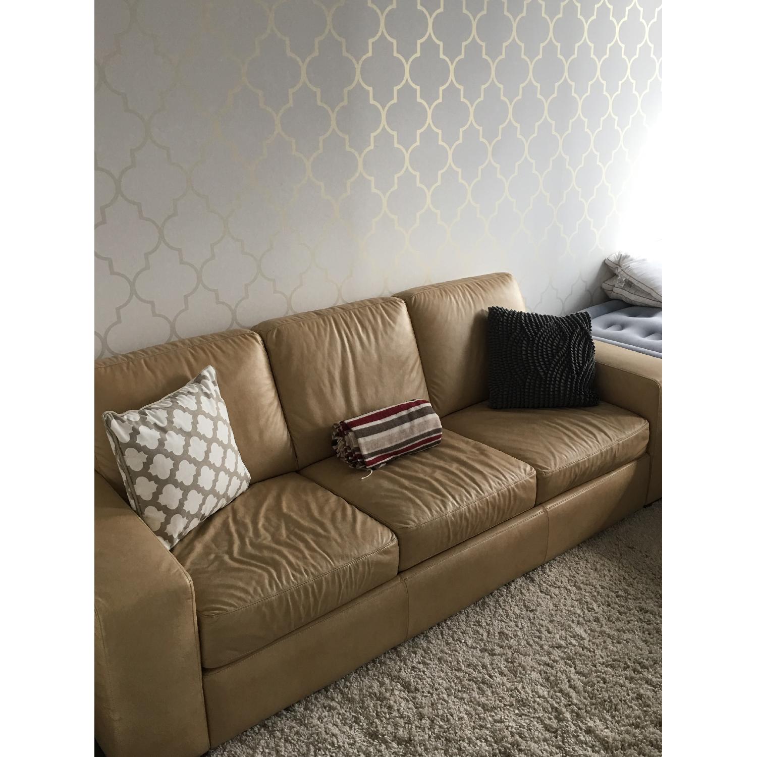 Natuzzi Leather Queen Sleeper Sofa - image-2