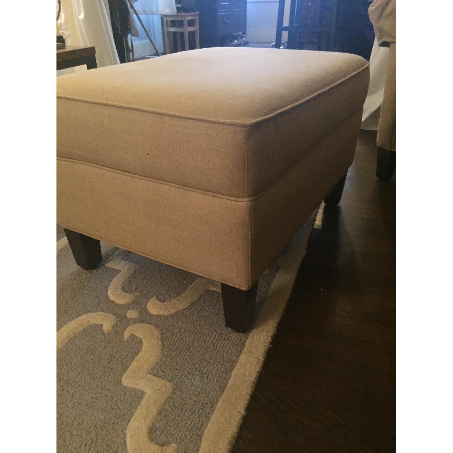 Calico Corners Custom Arm Chair & Ottoman - image-4