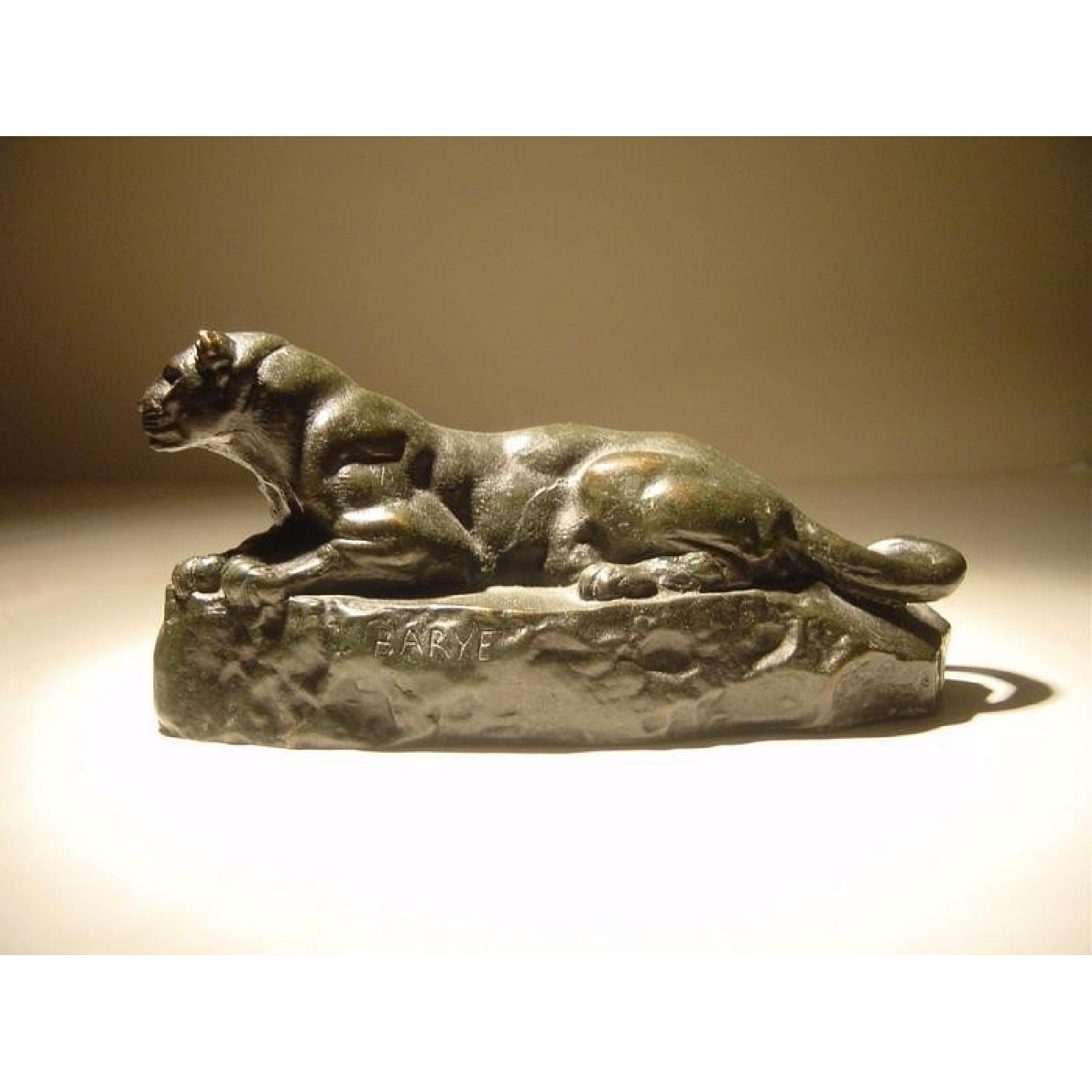 Antoine Louis Barye Bronze Sculpture of Panther - image-1
