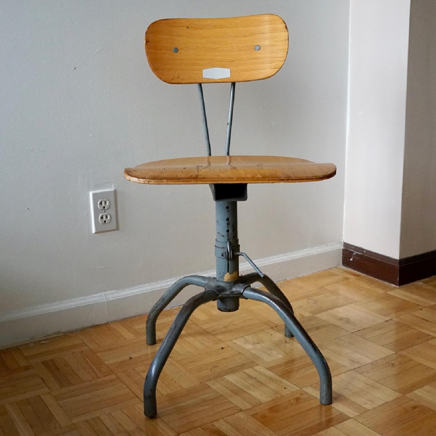Antique Singer Sewing Chair - image-1