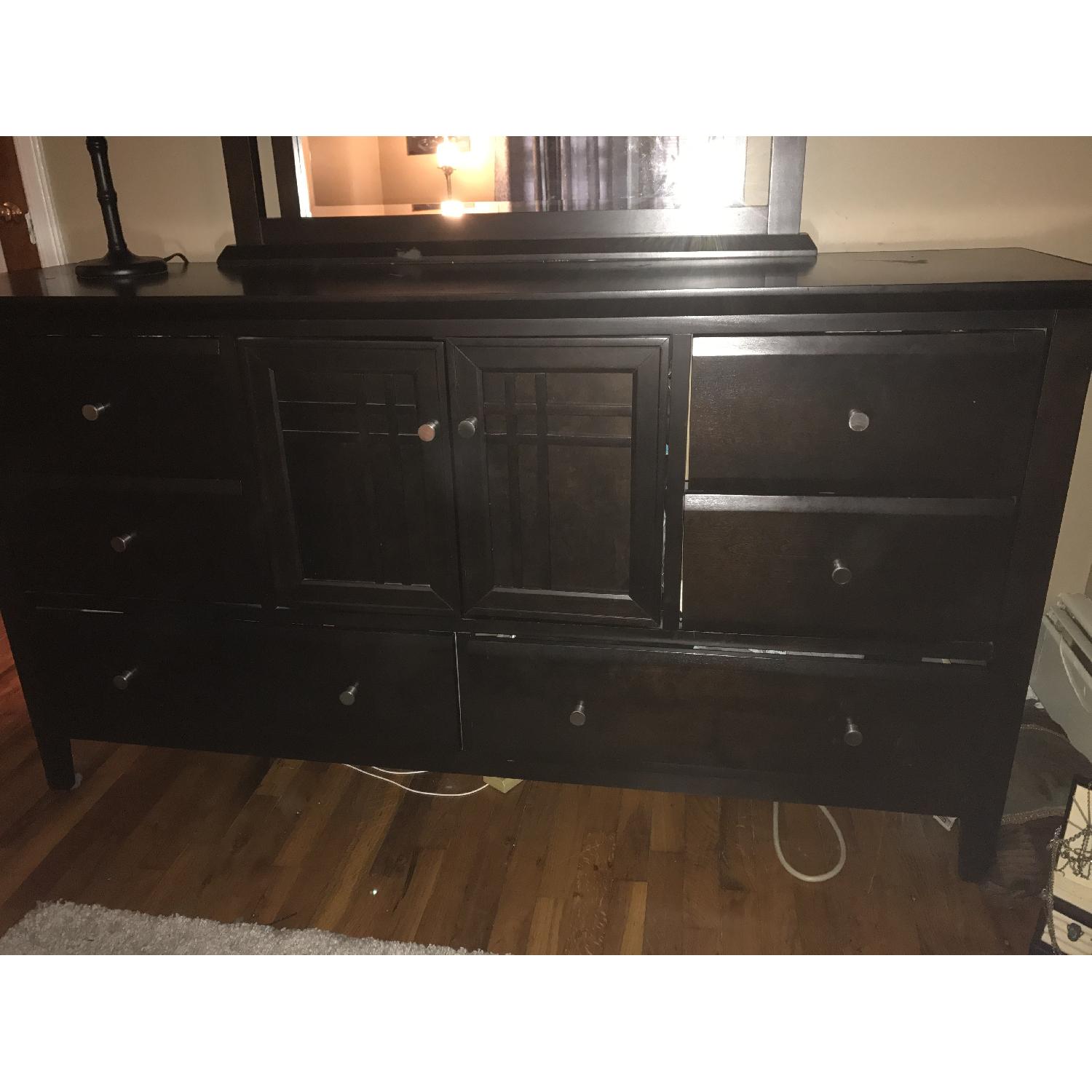 Raymour & Flanigan Dresser w/ Mirror - image-1