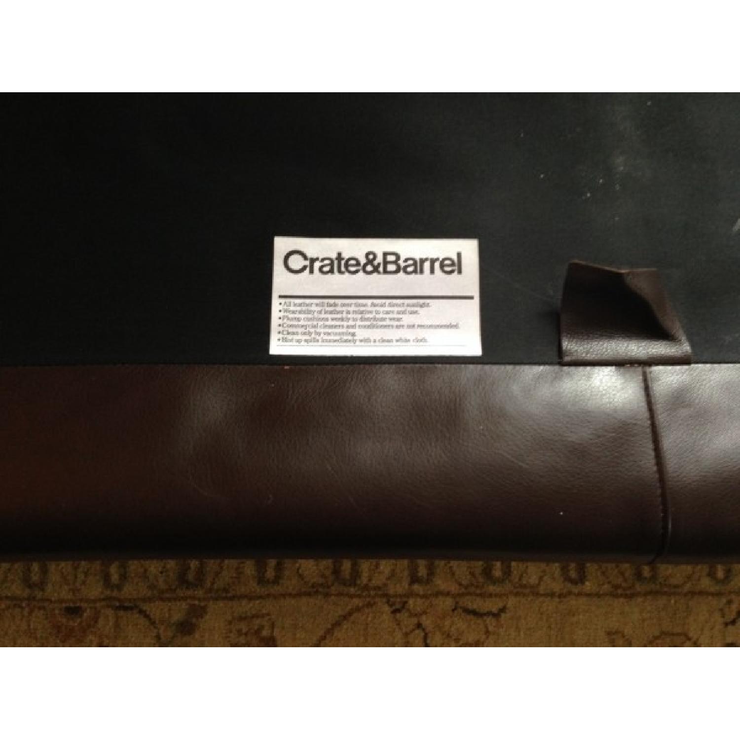 Crate & Barrel Axis II 3 Seat Leather Sofa - image-3