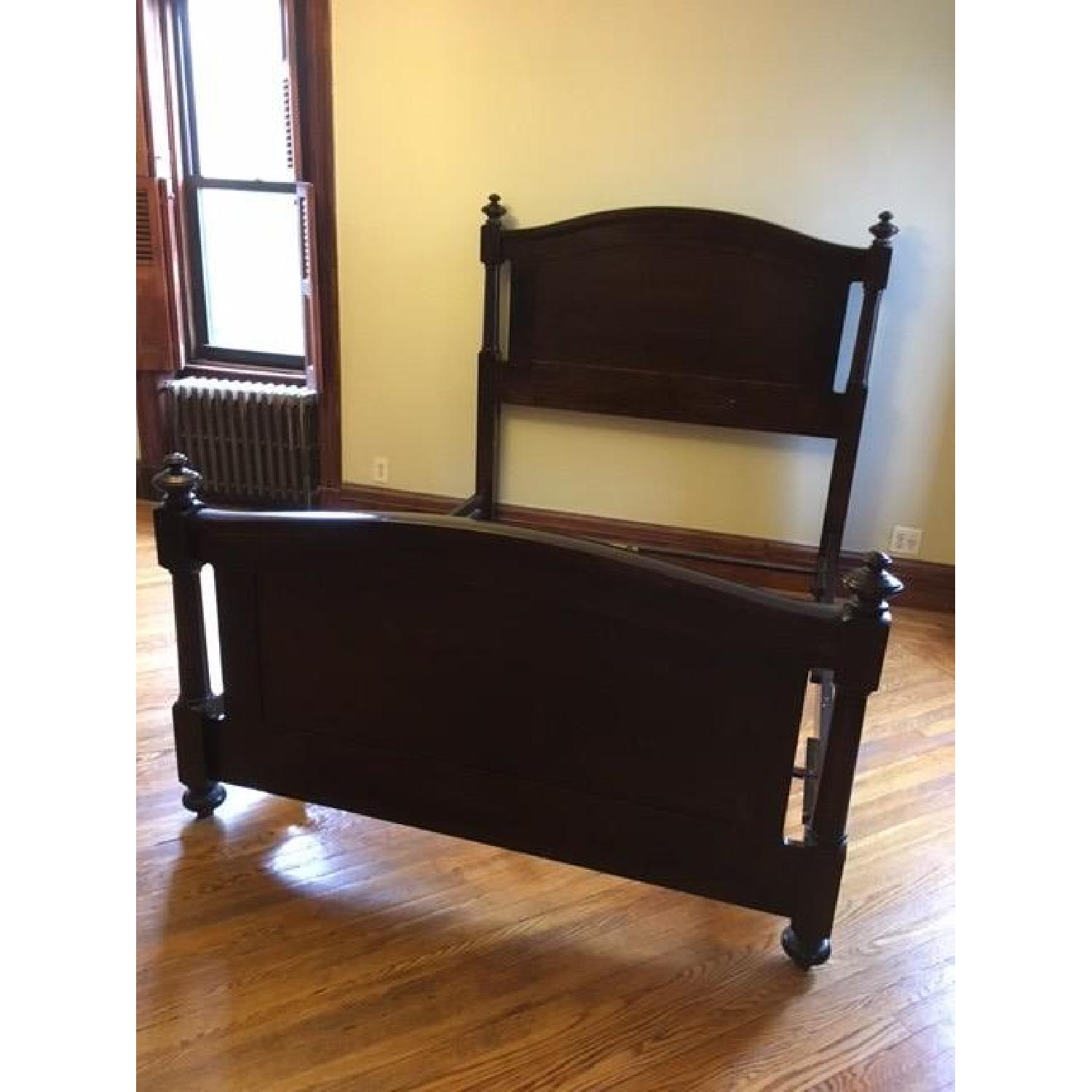 Restoration Hardware Wood Bed Frame - image-1