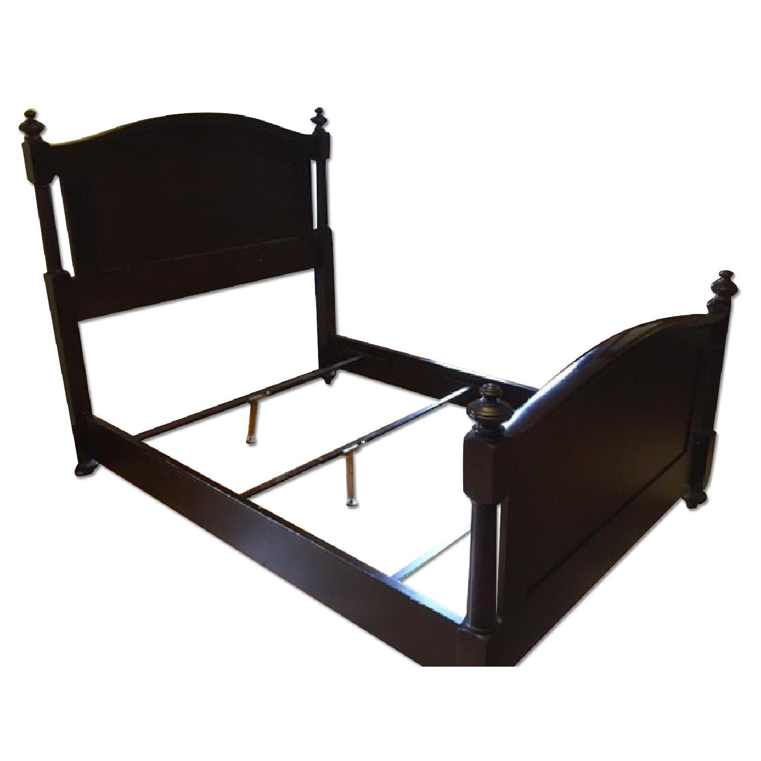 Restoration Hardware Wood Bed Frame - image-0