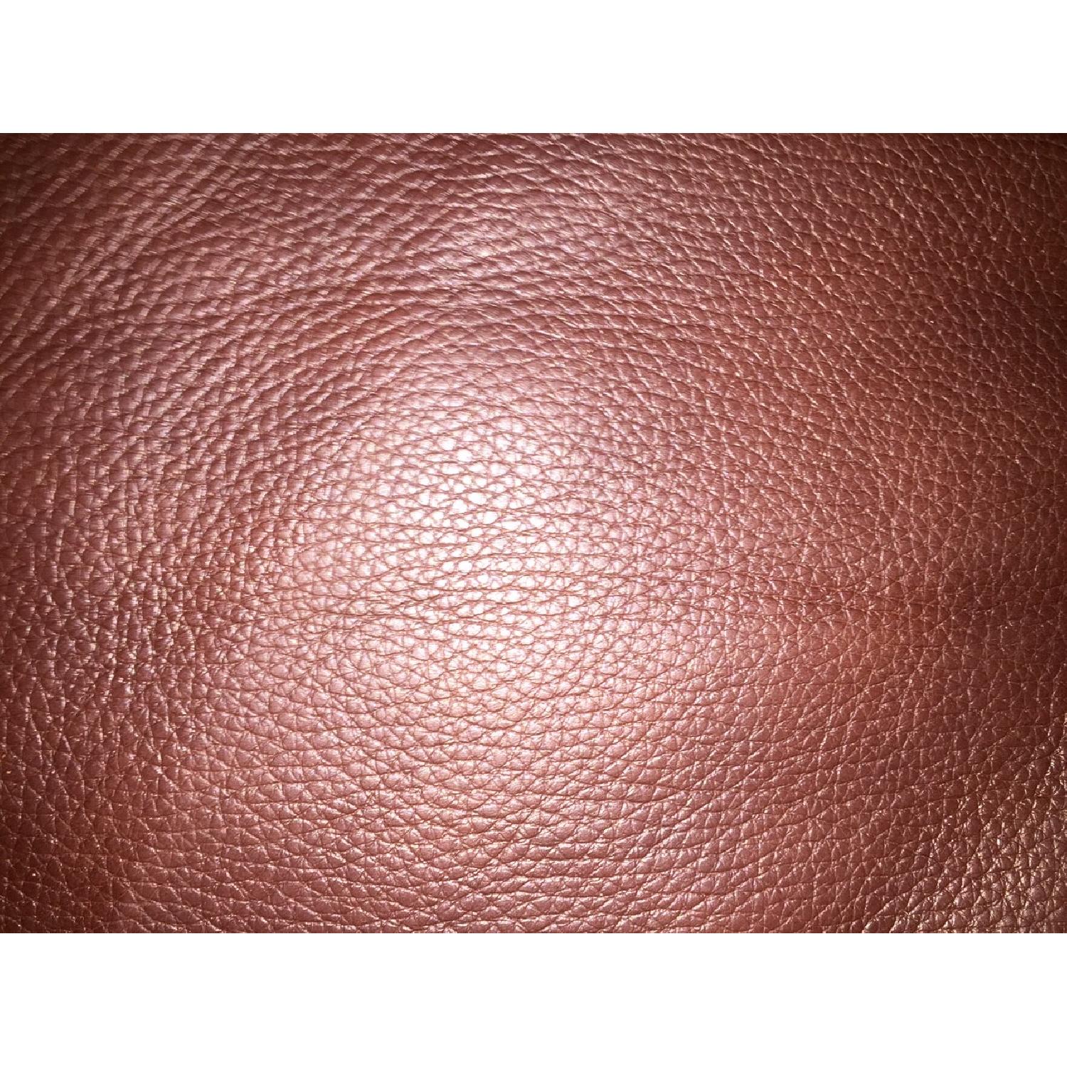 Sealy Brown Leather Sectional - image-3