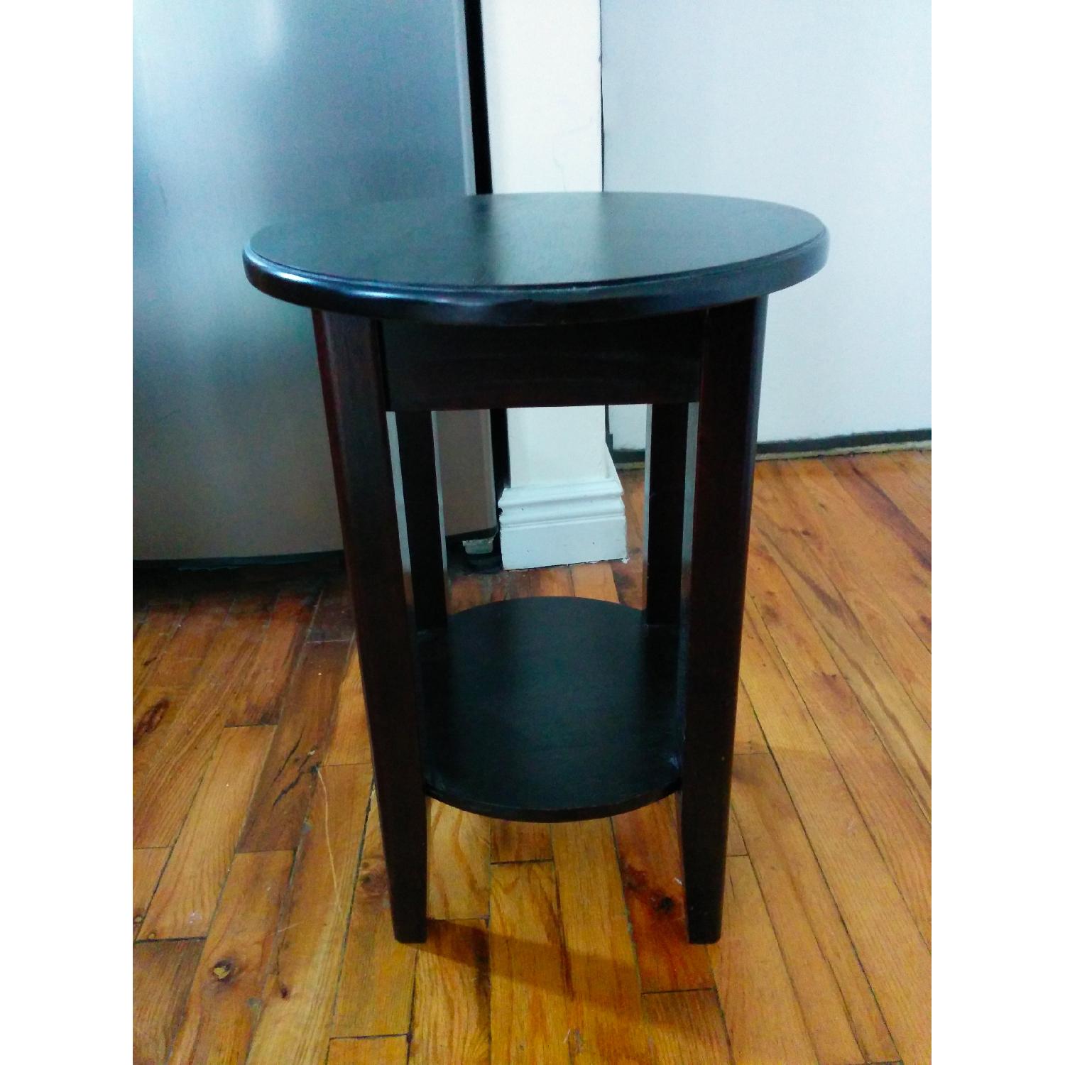 Dining Room Set w/ Parson Bonded Leather Chairs - image-3