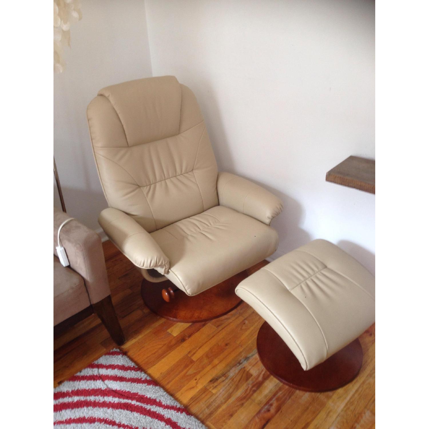 Overstock Recliner Chair w/ Ottoman - image-5