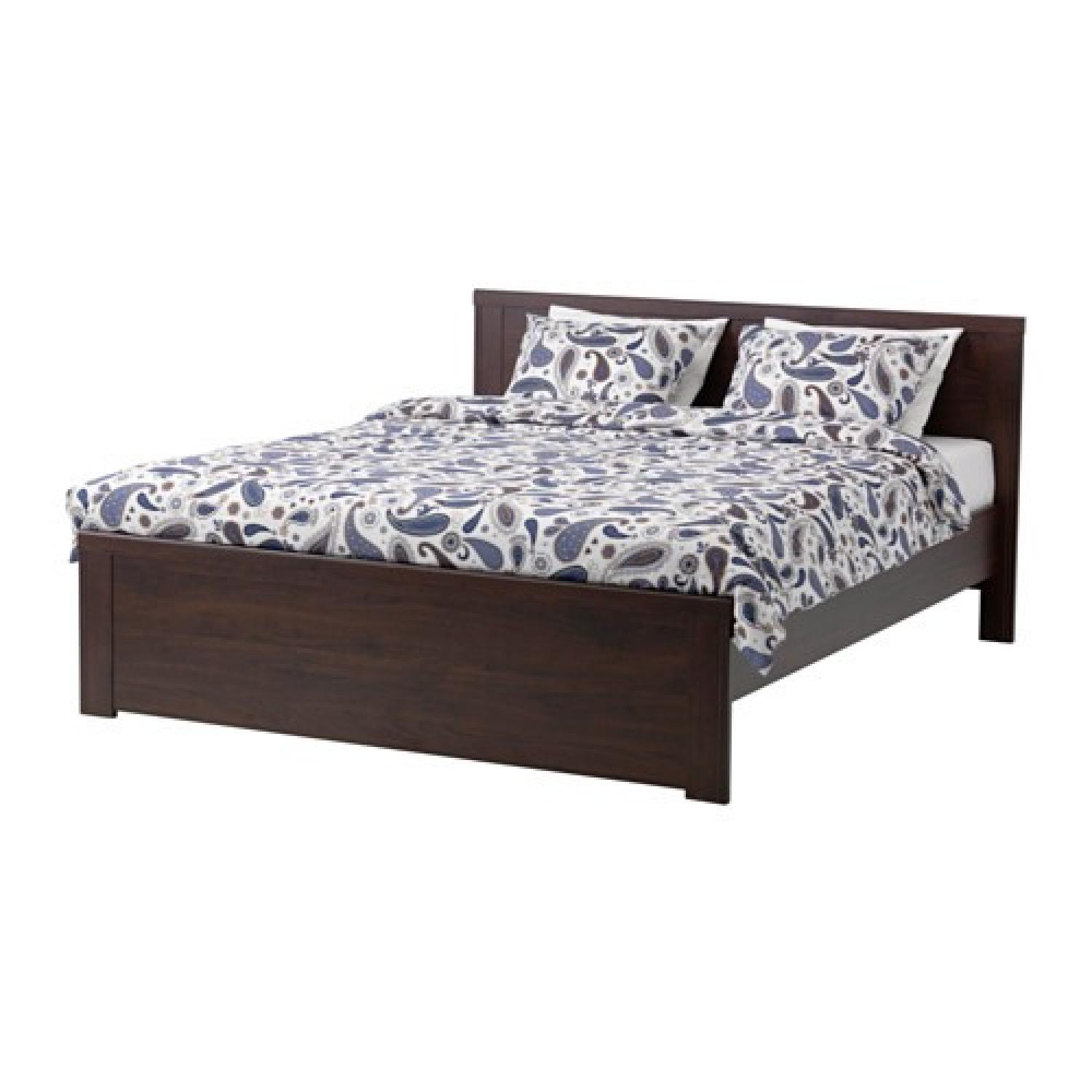 Ikea Queen Brusali Bed Frame - image-1
