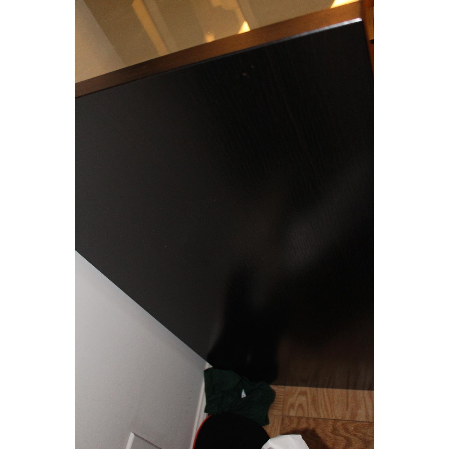 Black Wooden Dresser w/ Mirror - image-2