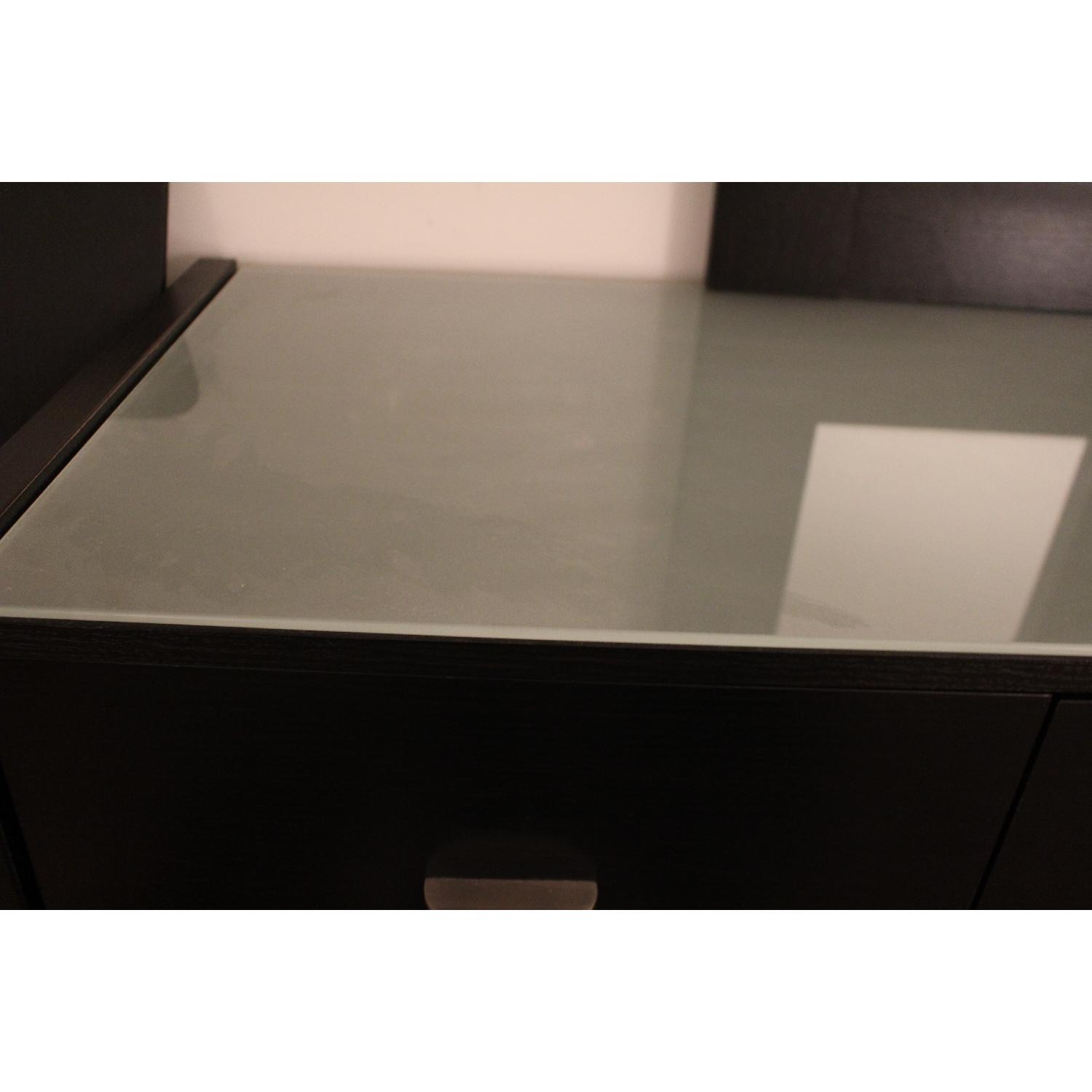 Black Wooden Dresser w/ Mirror - image-3