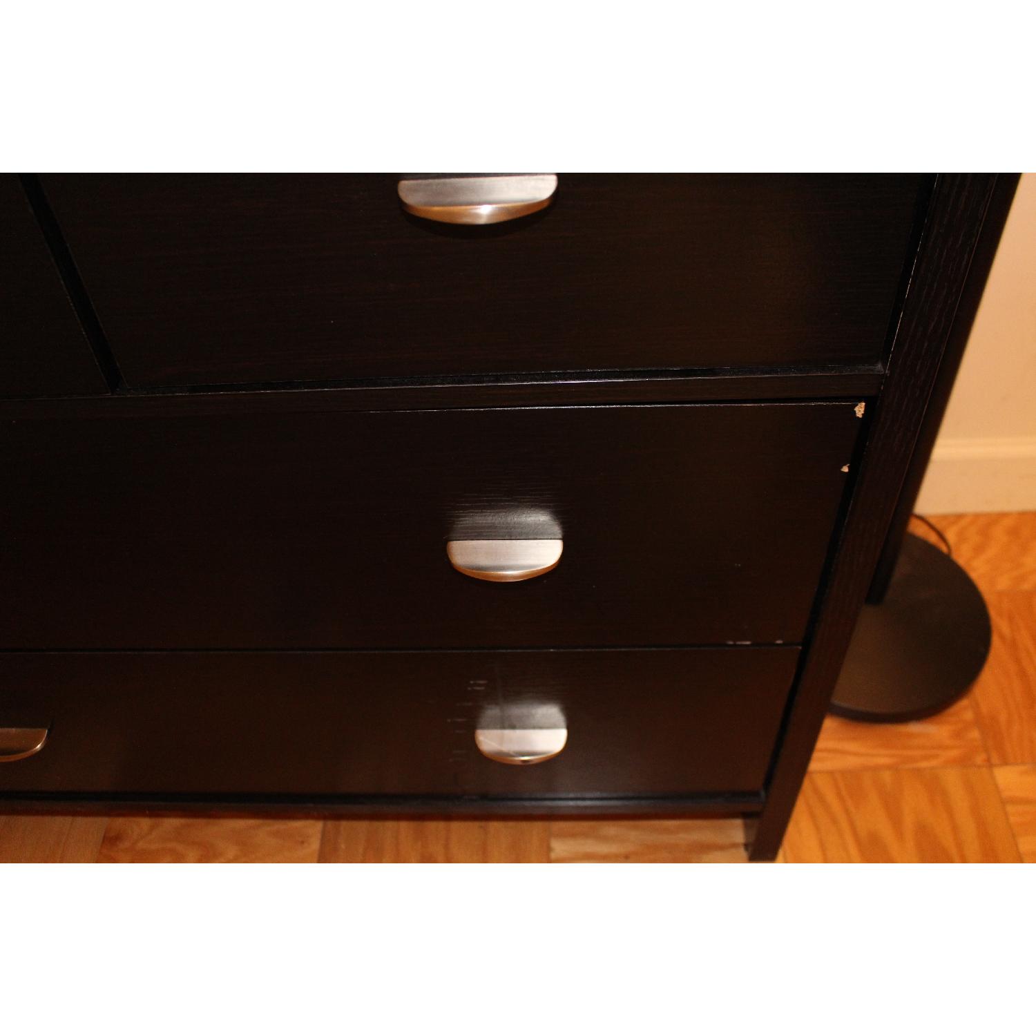 Black Wooden Dresser w/ Mirror - image-4