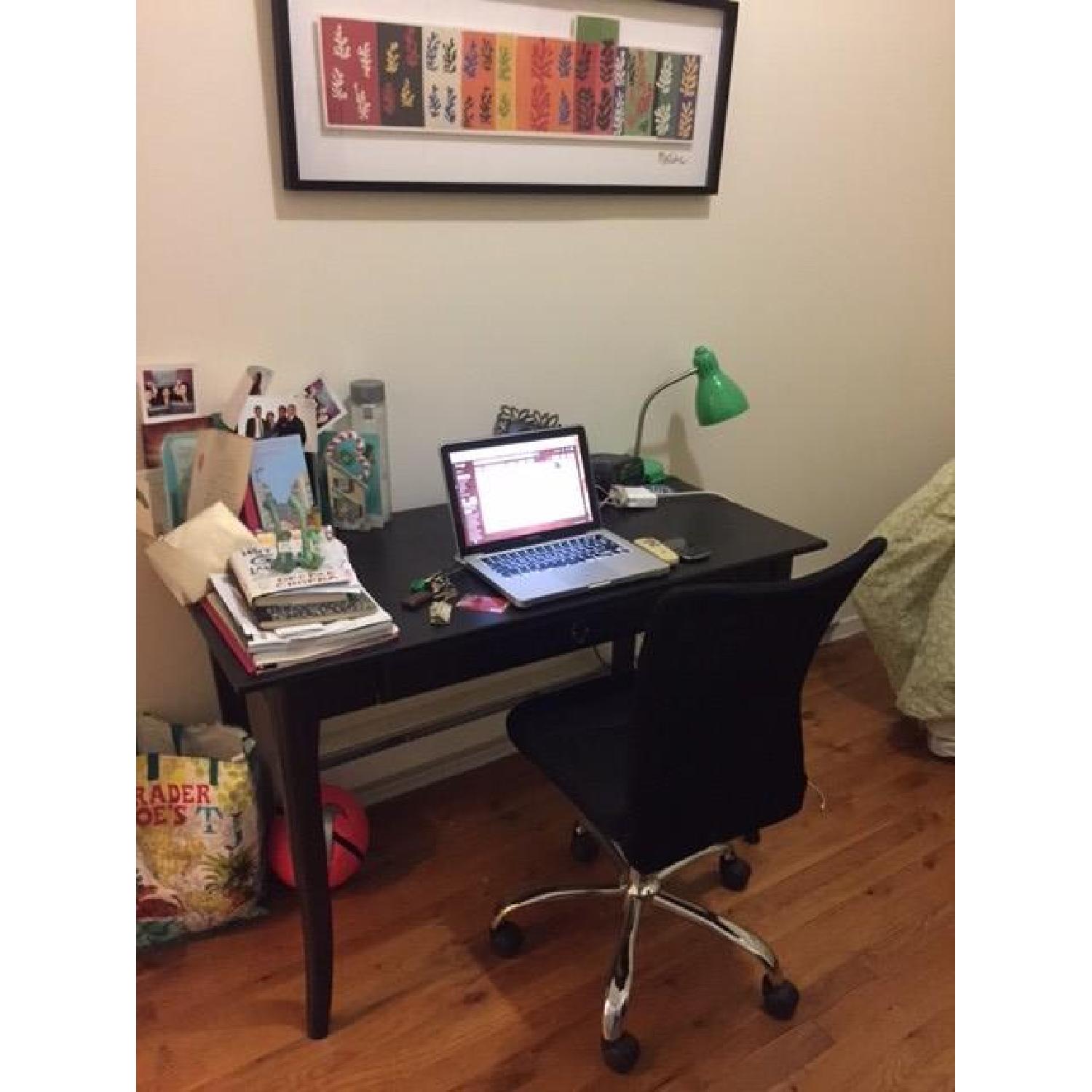 Ikea Leksvik Desk w/ Computer Chair - image-1