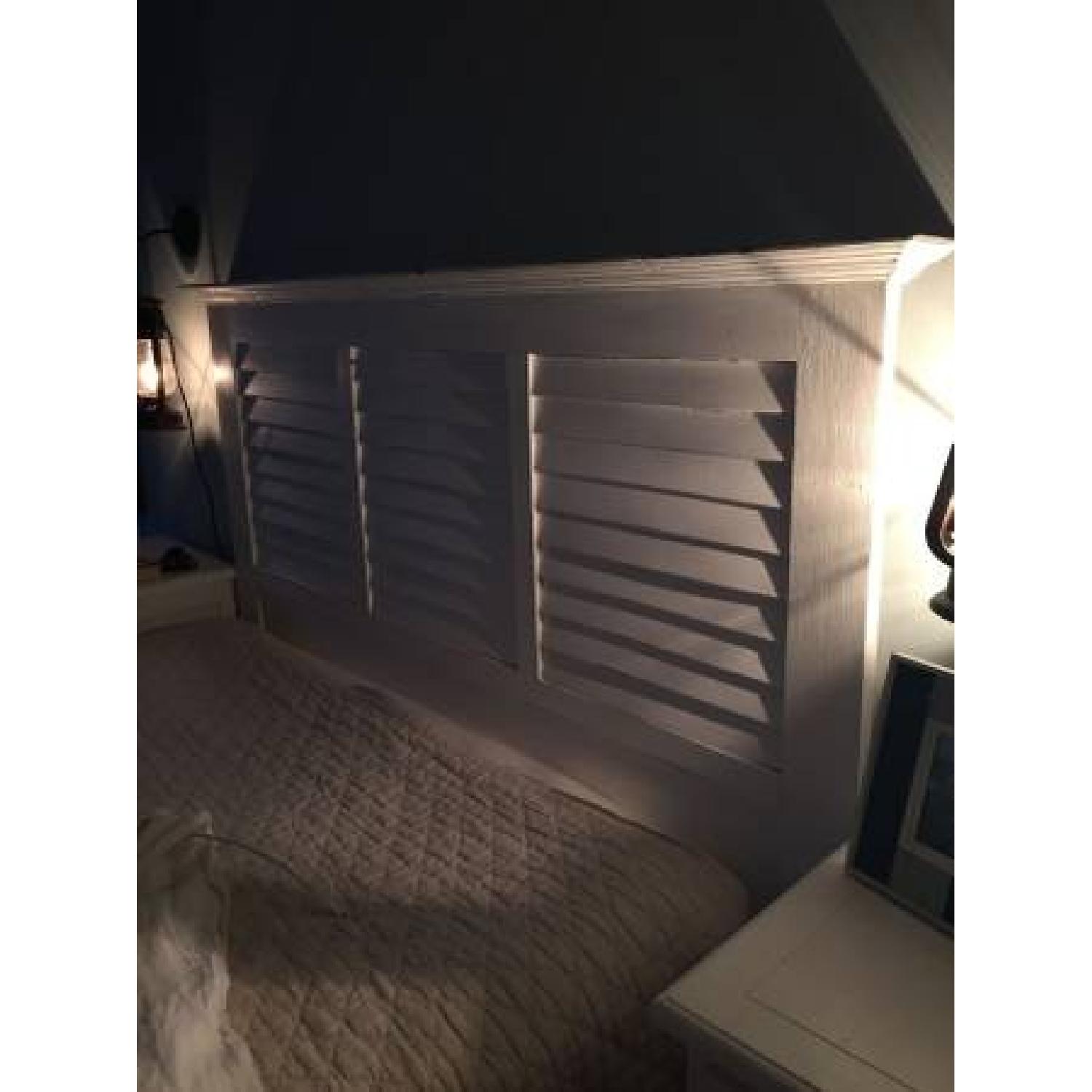 Vintage White Queen-Size Headboard - image-2