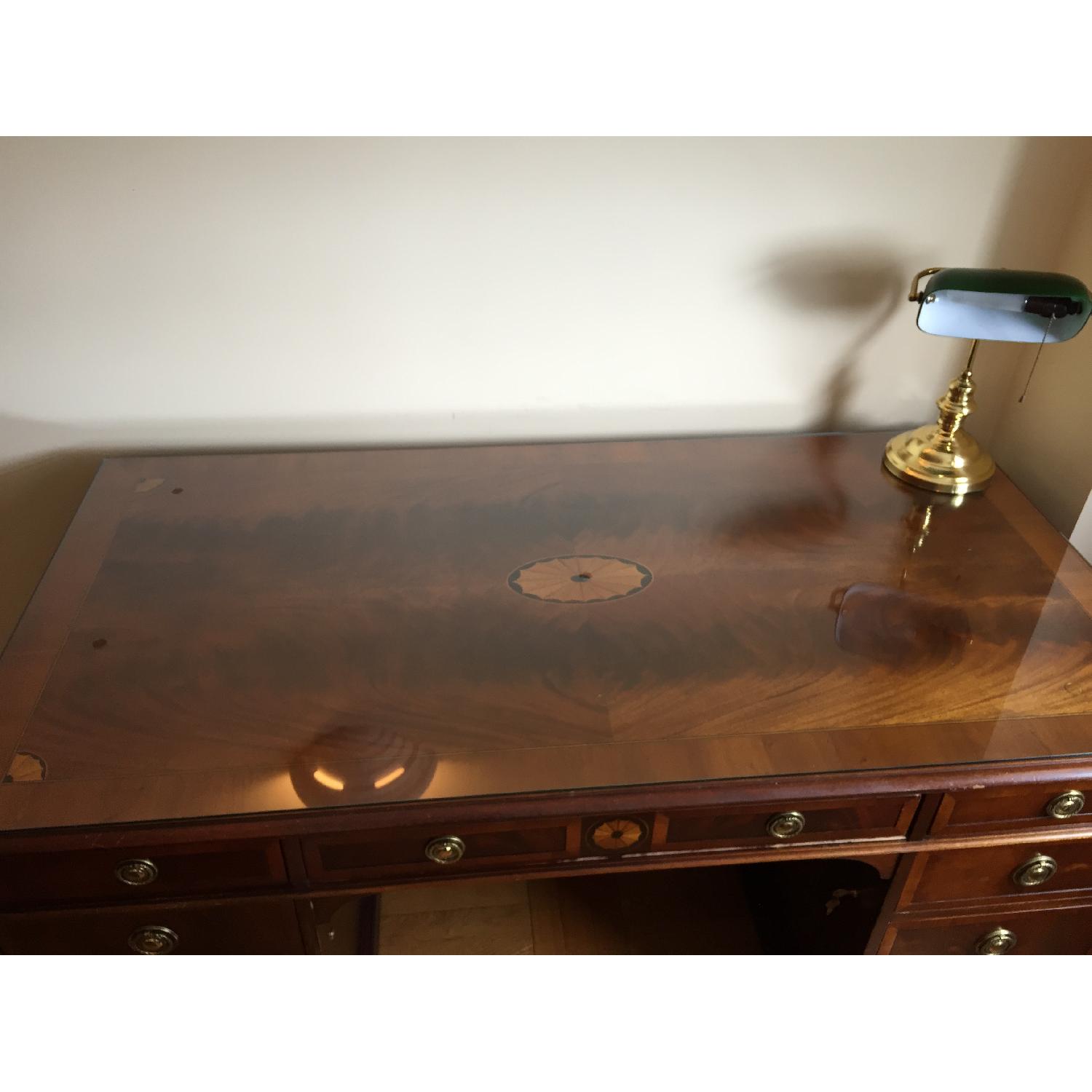 Hekman Mahogany Home Office Desk - image-5