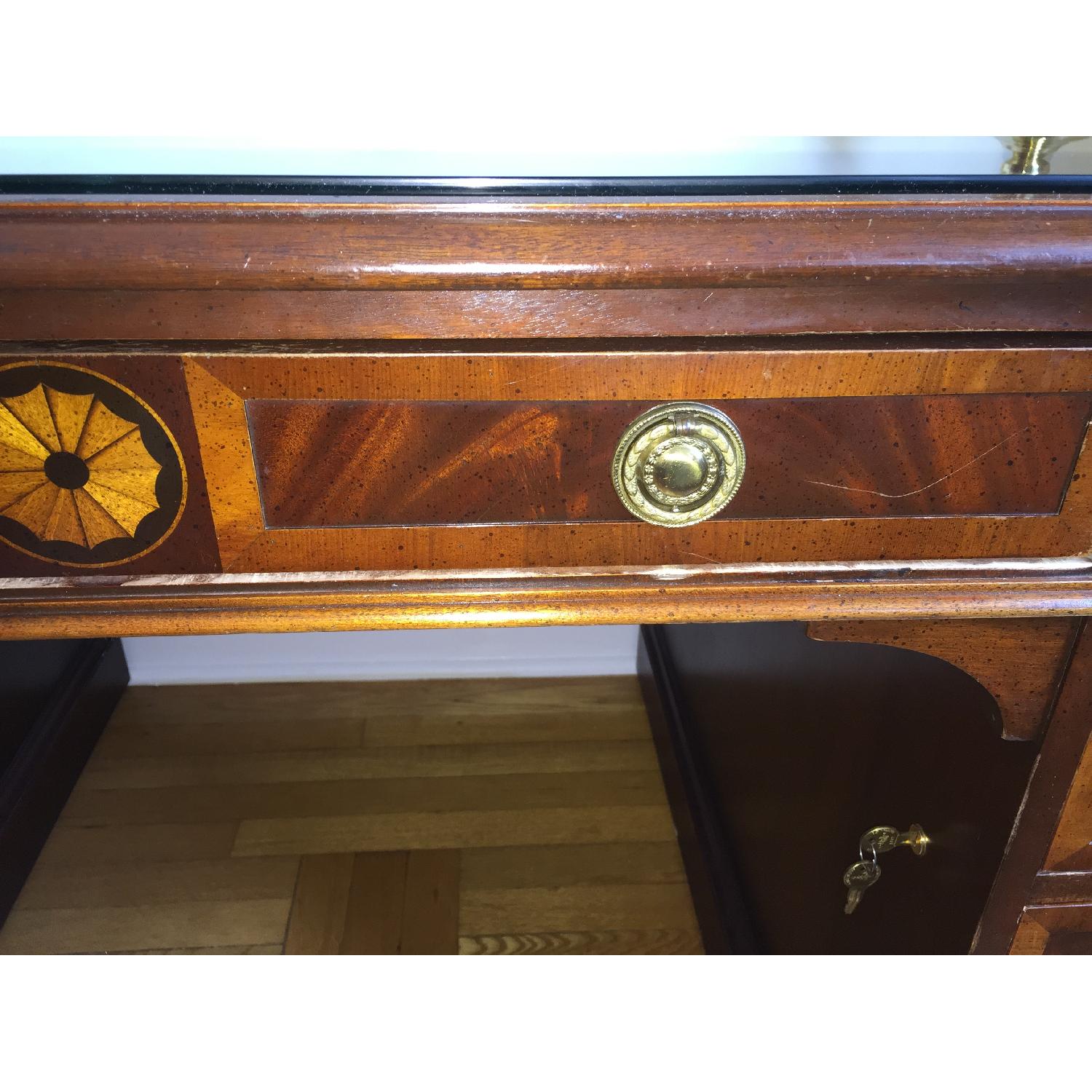 Hekman Mahogany Home Office Desk - image-8