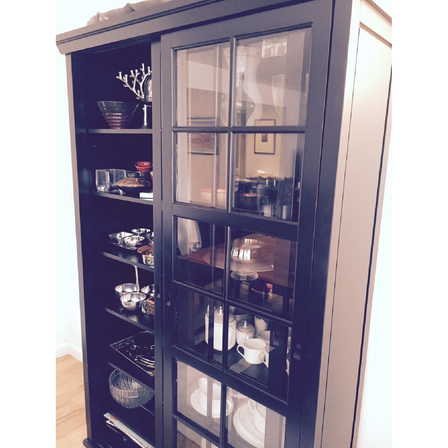 Pottery Barn Garrett Glass Cabinet - image-3