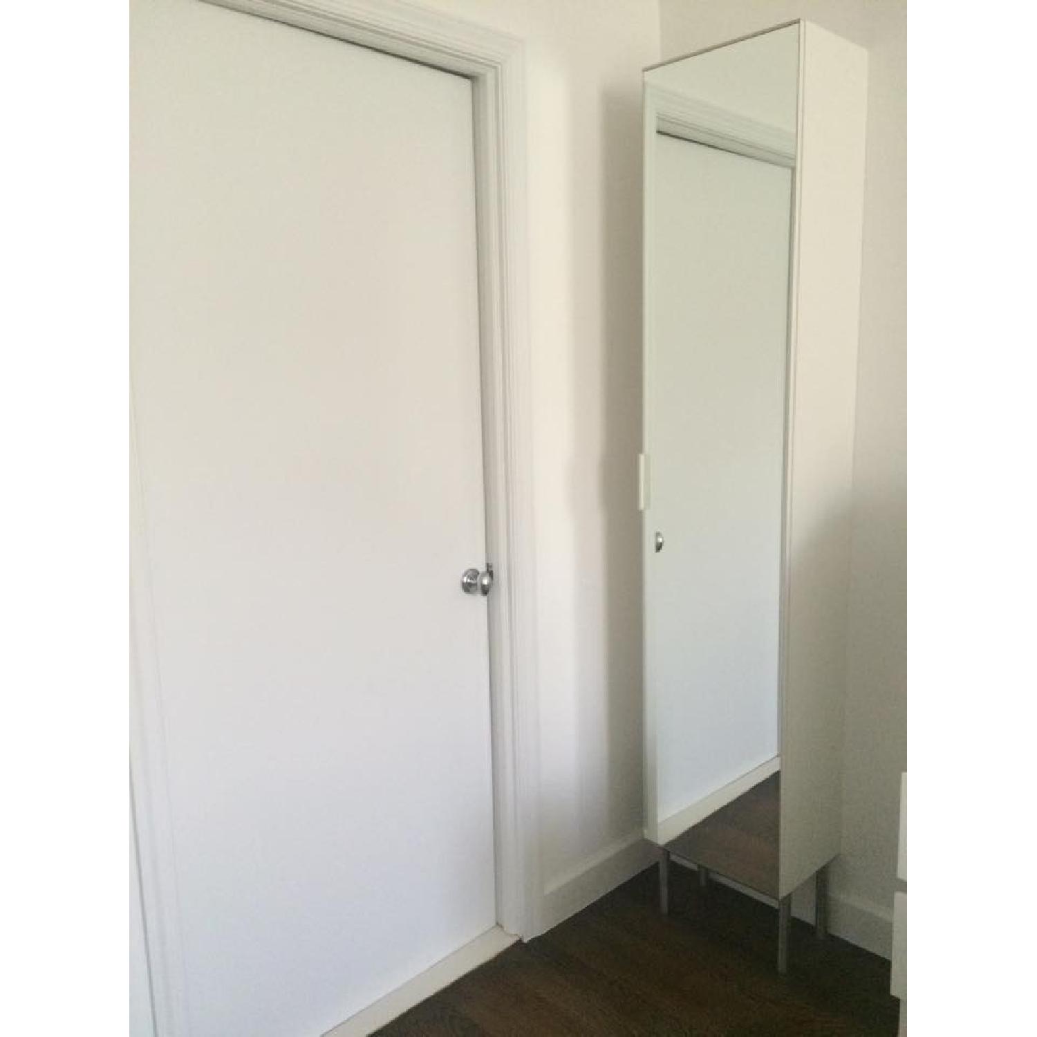 Ikea High Cabinet with Mirror Door - image-1