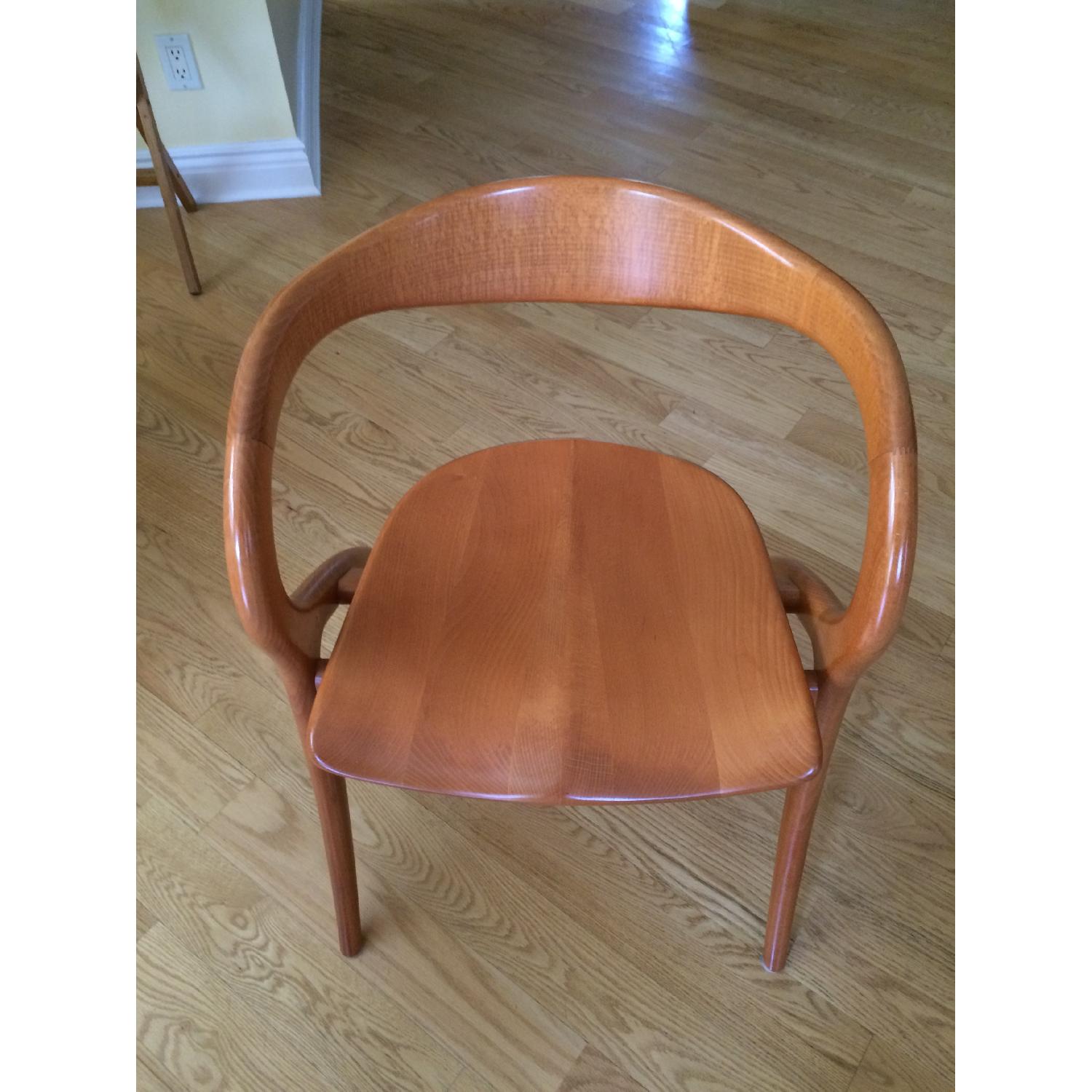 A.Sibau Vintage Italian Solid Cherry Dining Room Chairs - image-2
