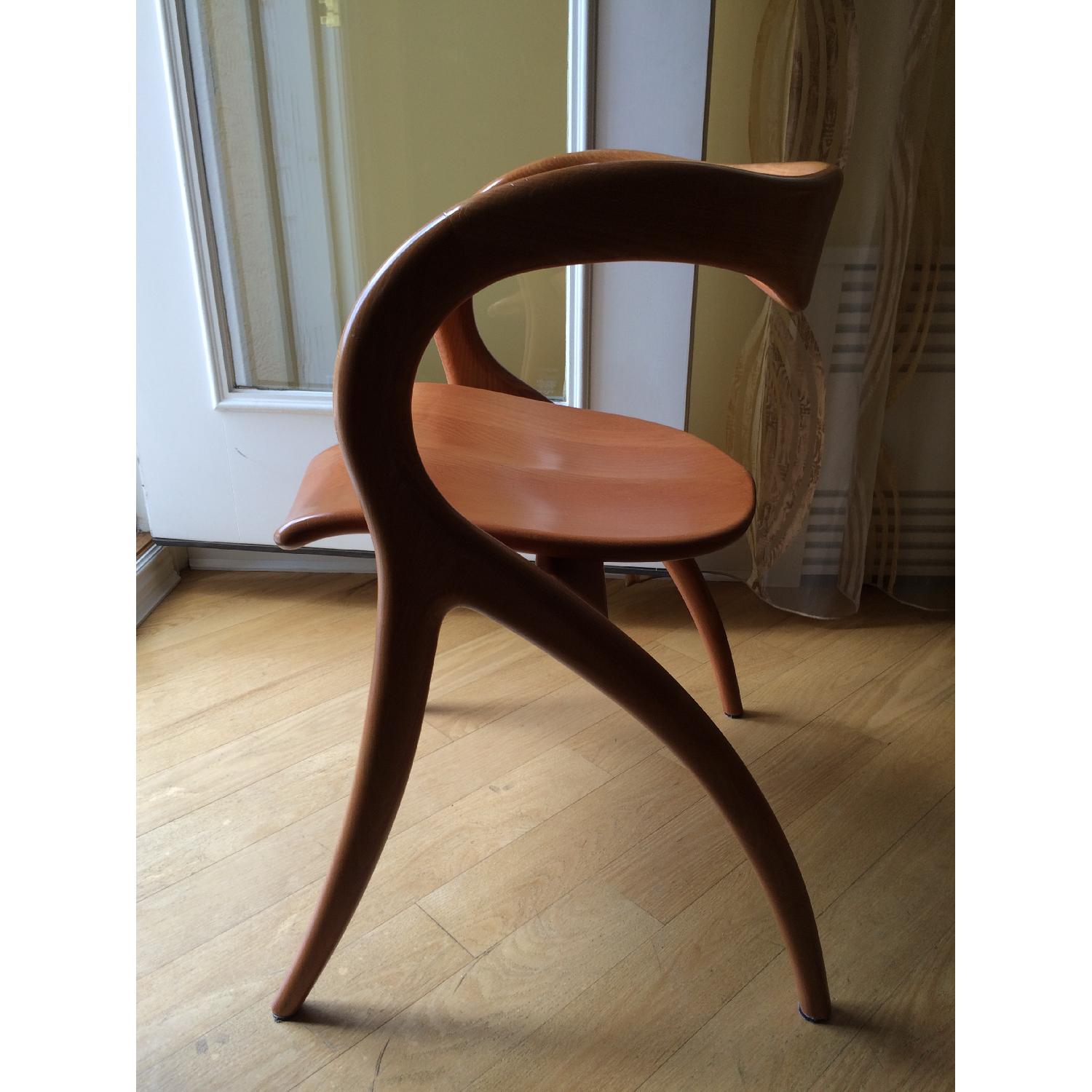 A.Sibau Vintage Italian Solid Cherry Dining Room Chairs - image-4