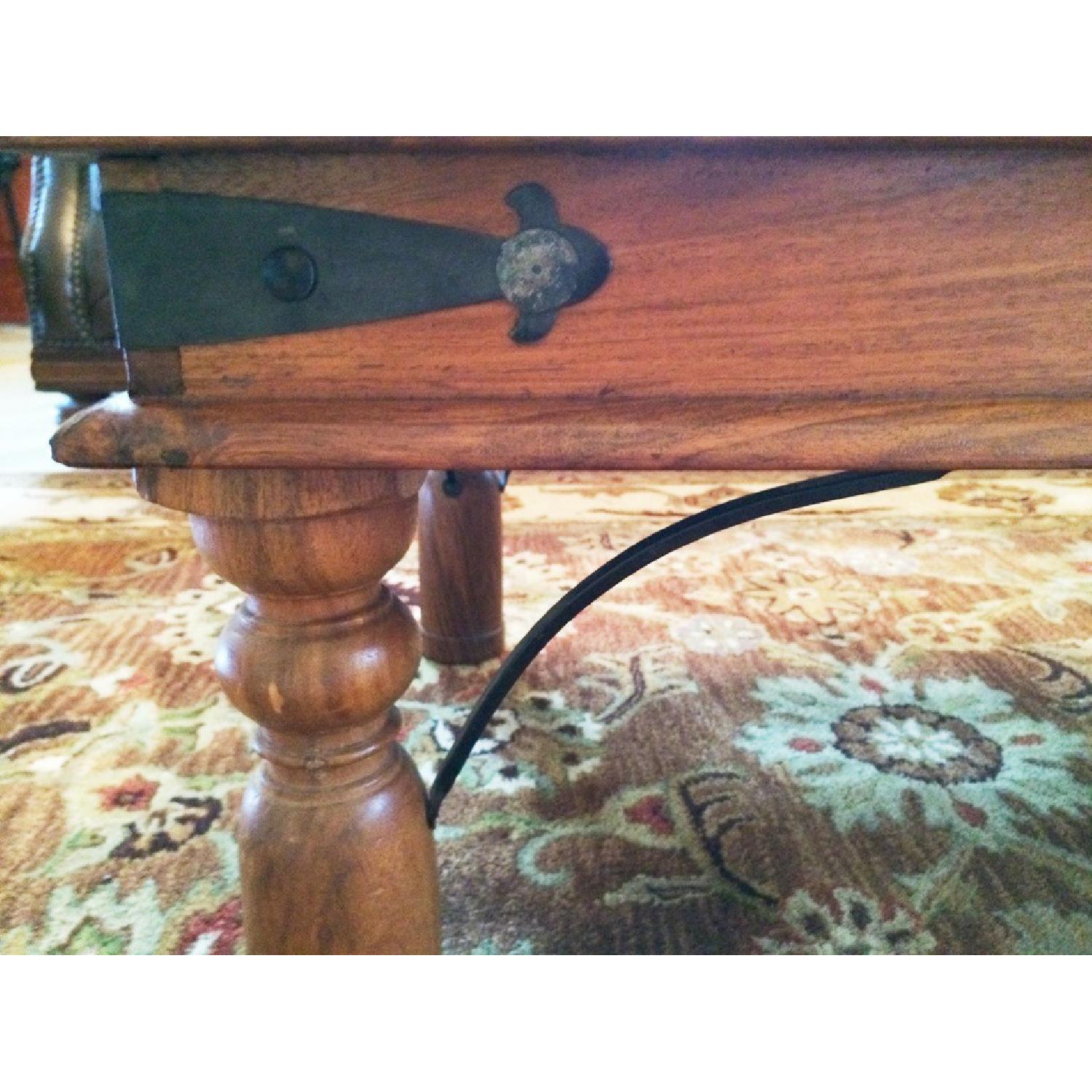 Vintage Jali Solid Sheesham Wood Coffee Table - image-2