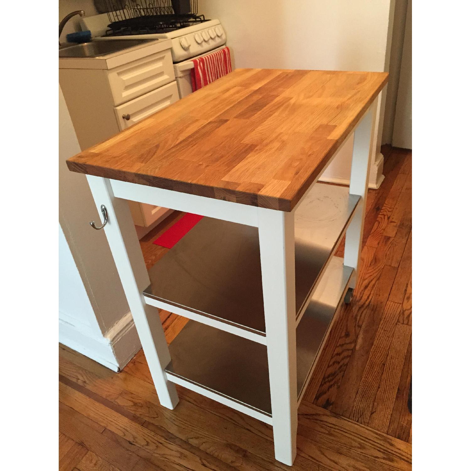 IKEA STENSTORP　 木製天板 ステンレス棚 IKEA STENSTORP 木製天板 ステンレス棚