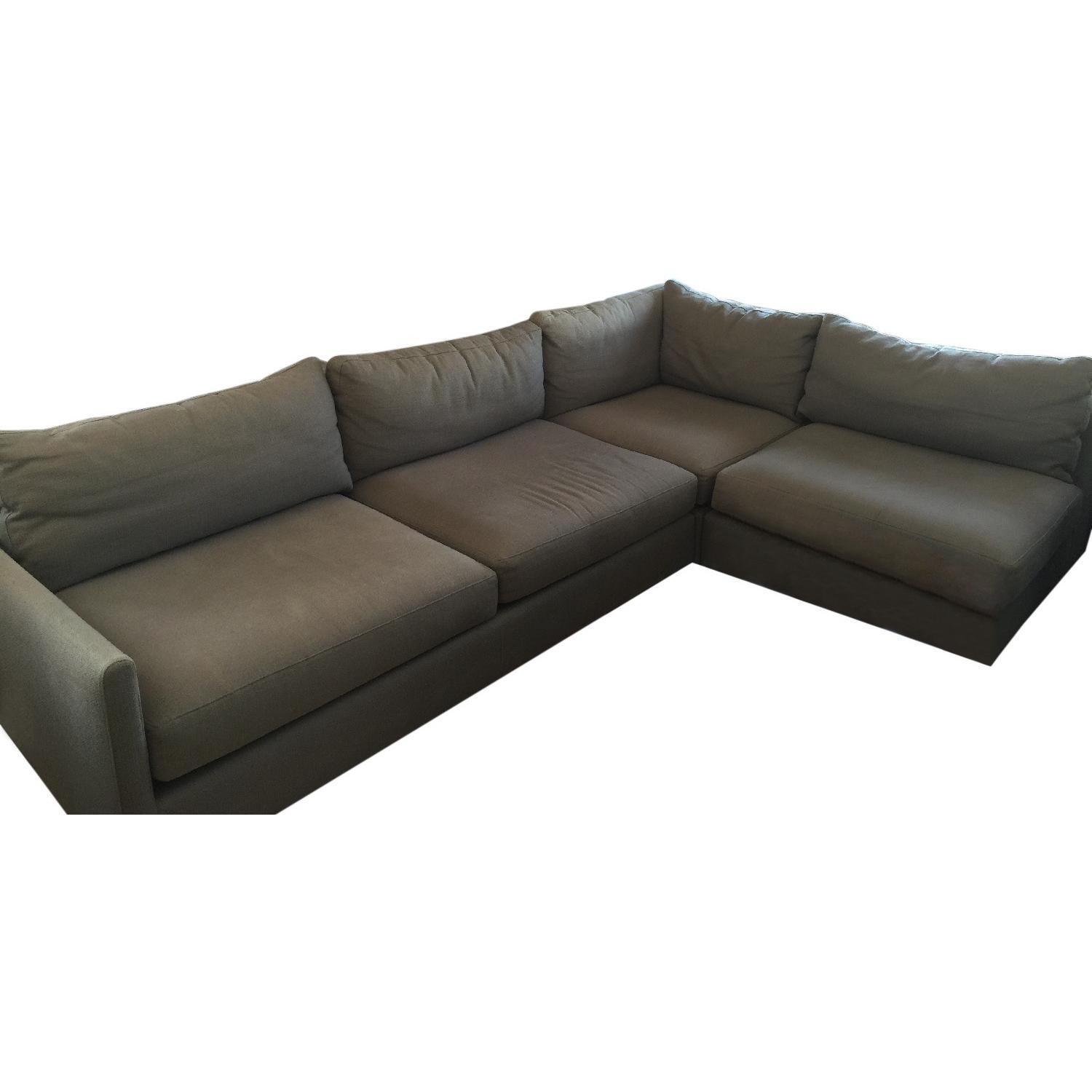 Crate & Barrel Domino Sectional Couch - image-0