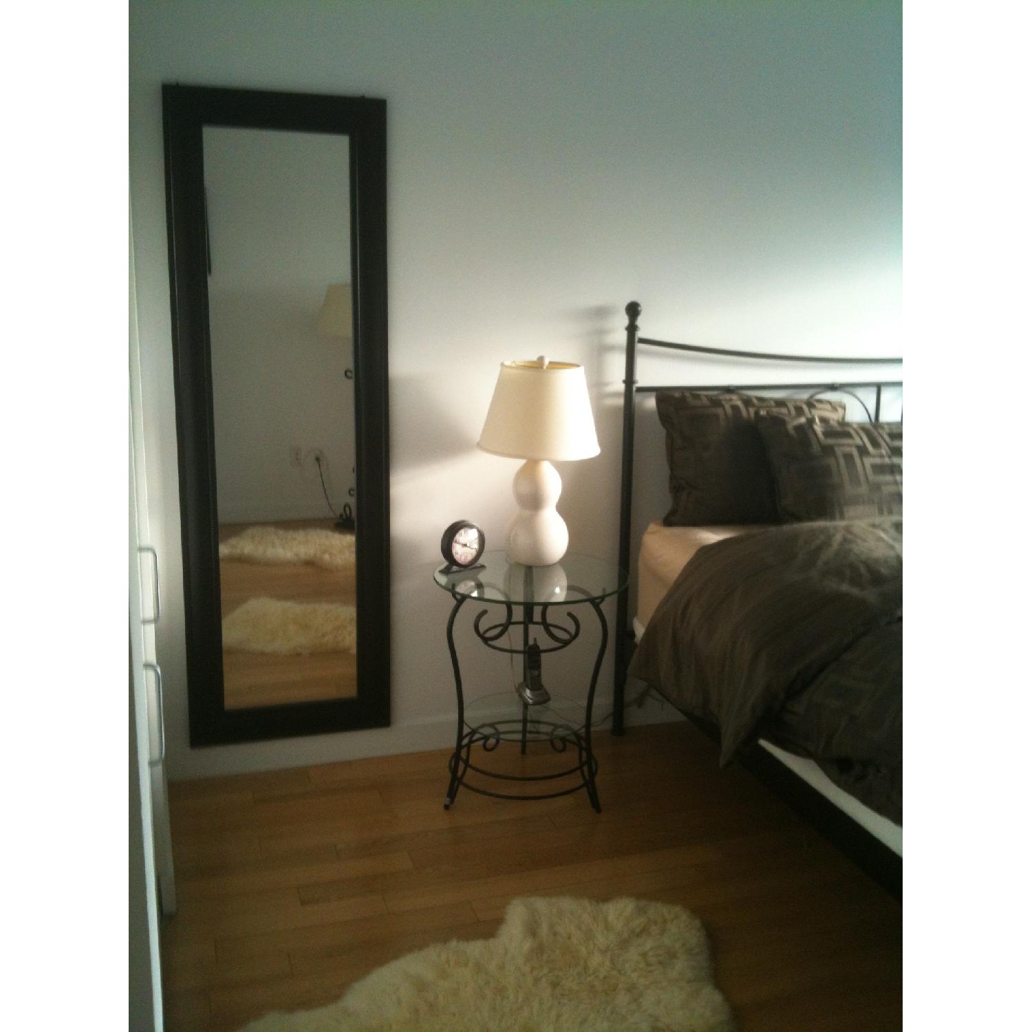 Ikea Noresund King Size Bed Frame + Nightstand - image-5