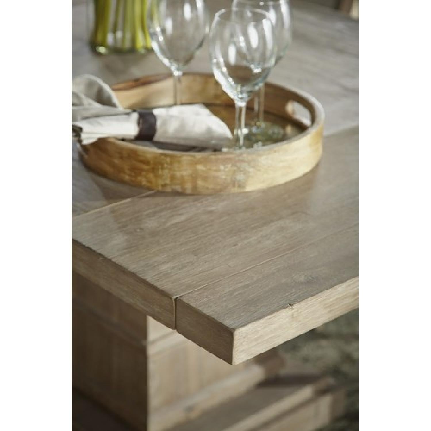 Orient Express Furniture Hudson Square Extension Dining Table in Stone Wash w/ 5 Chairs - image-3