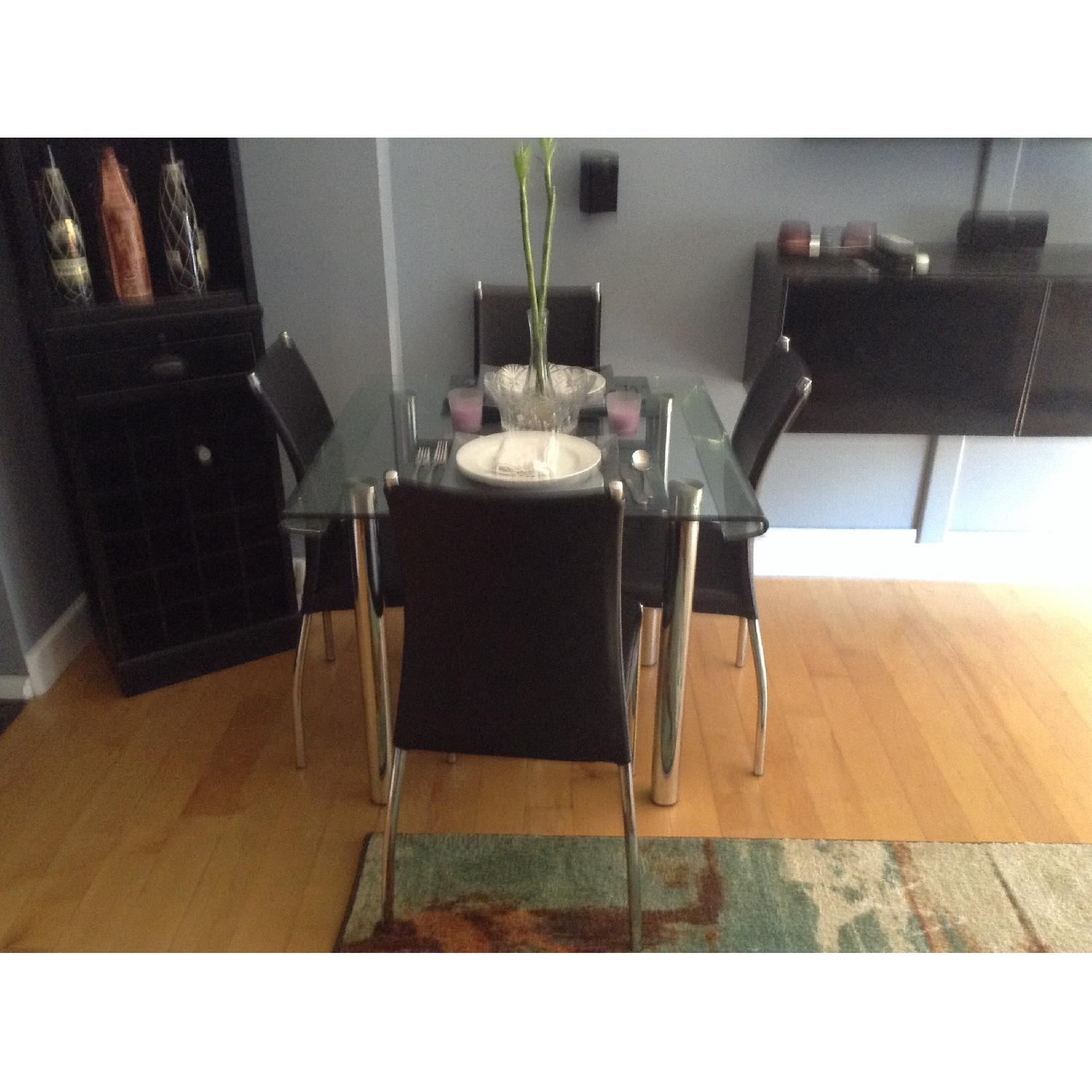 Global Furniture USA Division Street 5 Piece. Glass Dining Set - image-5