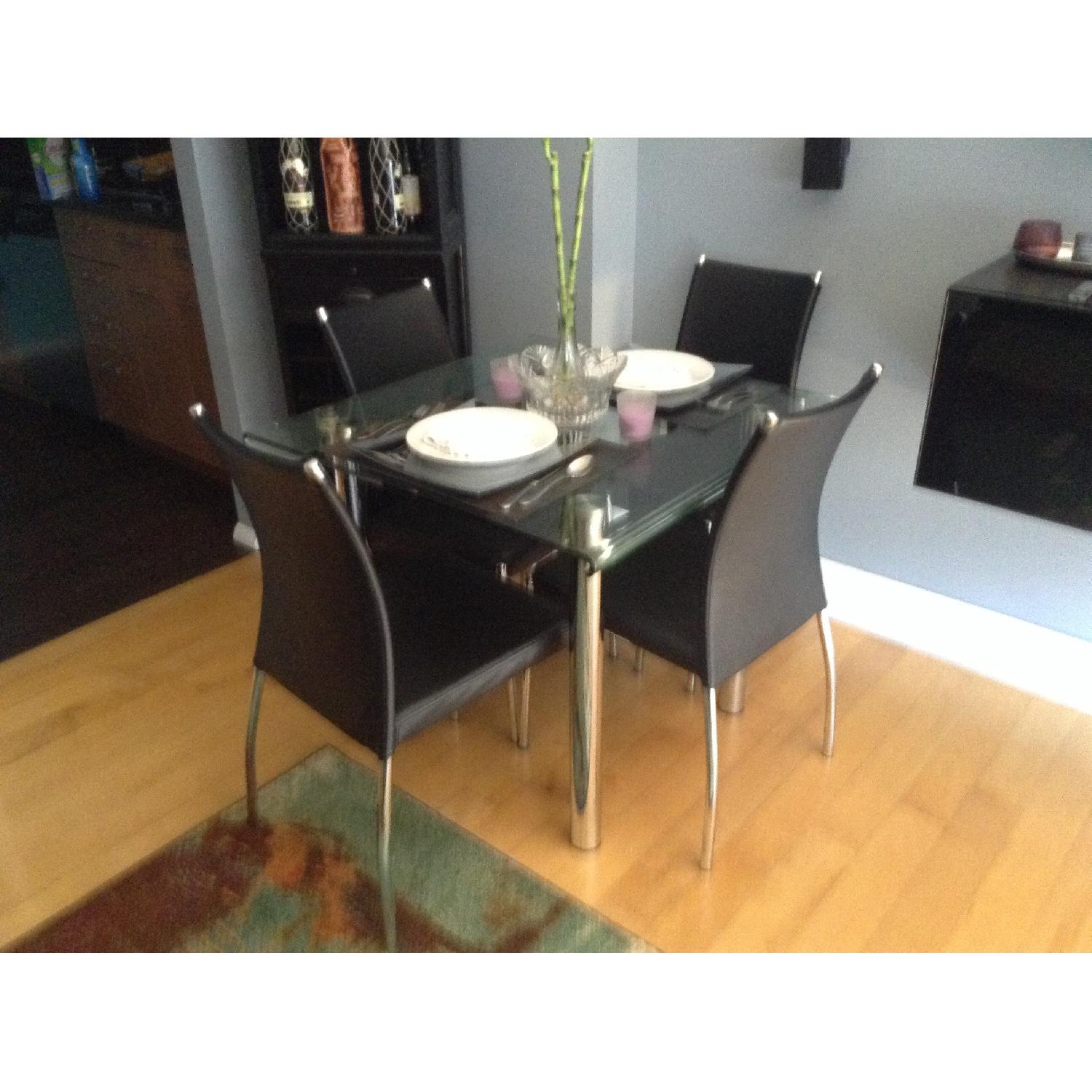 Global Furniture USA Division Street 5 Piece. Glass Dining Set - image-9