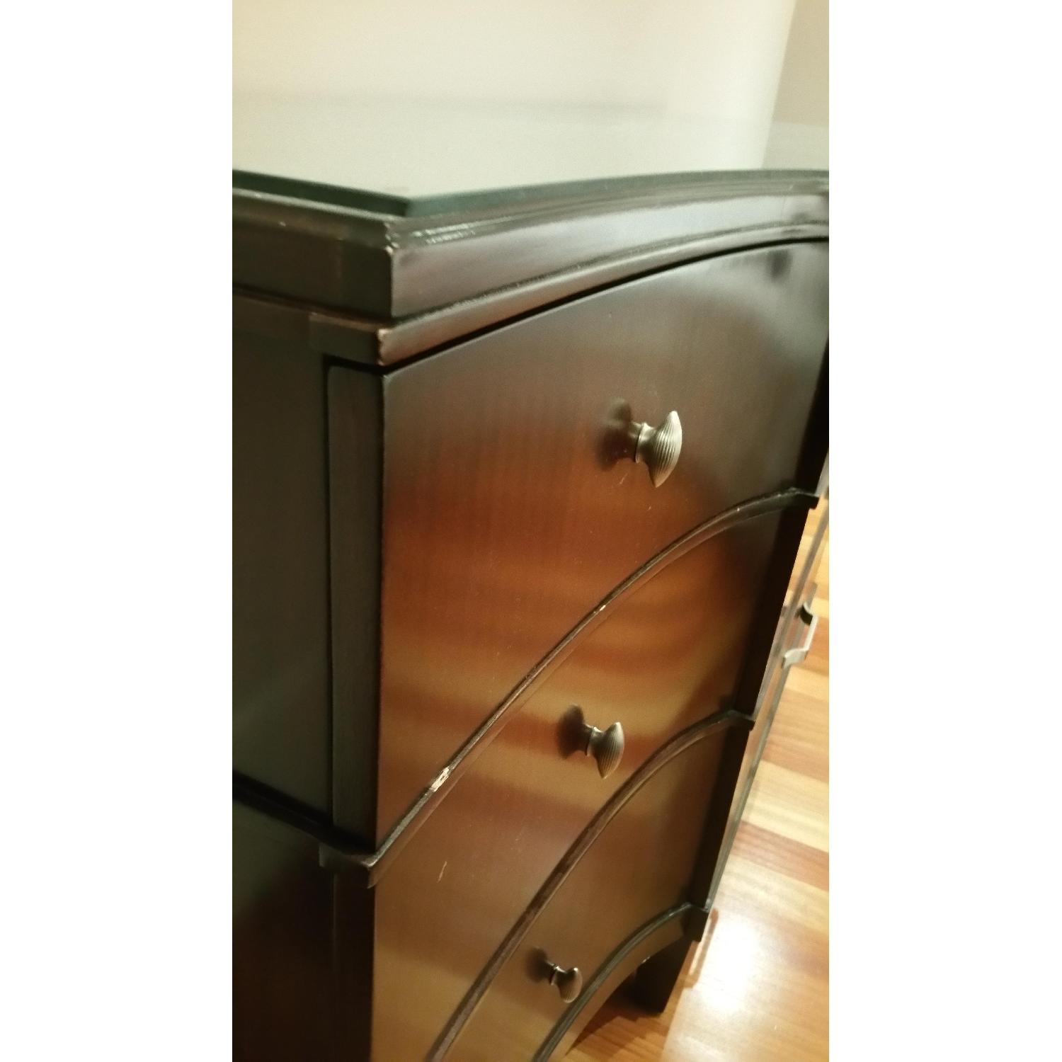 Bernhardt Dark Cherry Wood Dresser - image-4