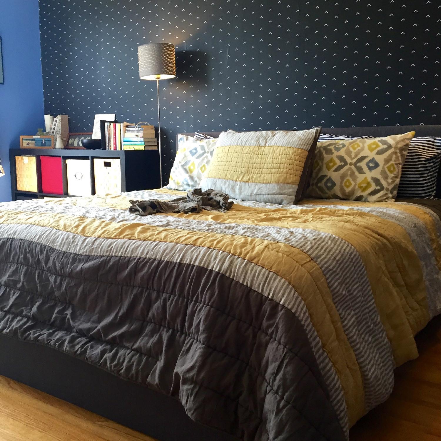 CB2 King Size Bed Frame - image-1