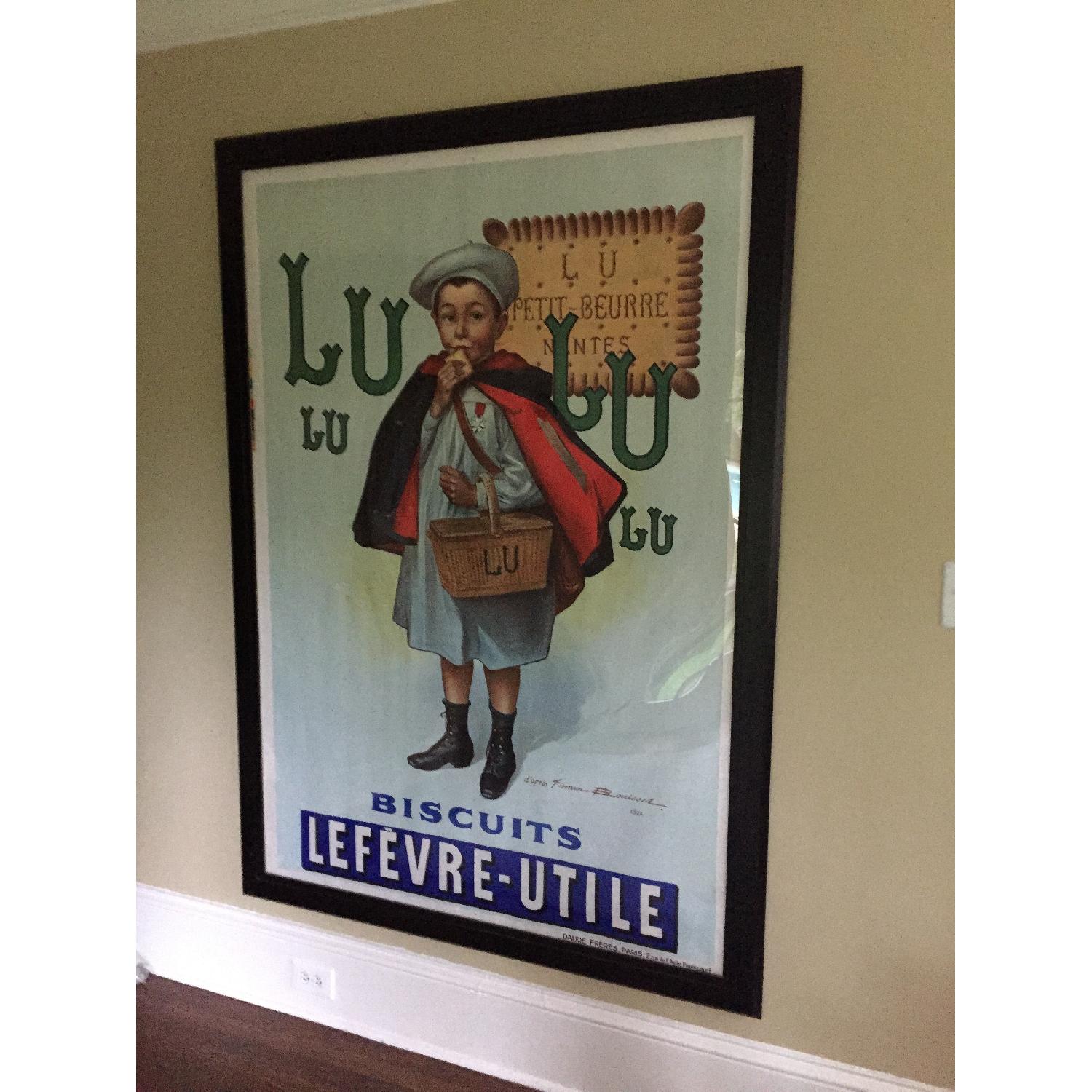 Vintage 1938 French Advertising Poster - LuLu Biscuits - AptDeco