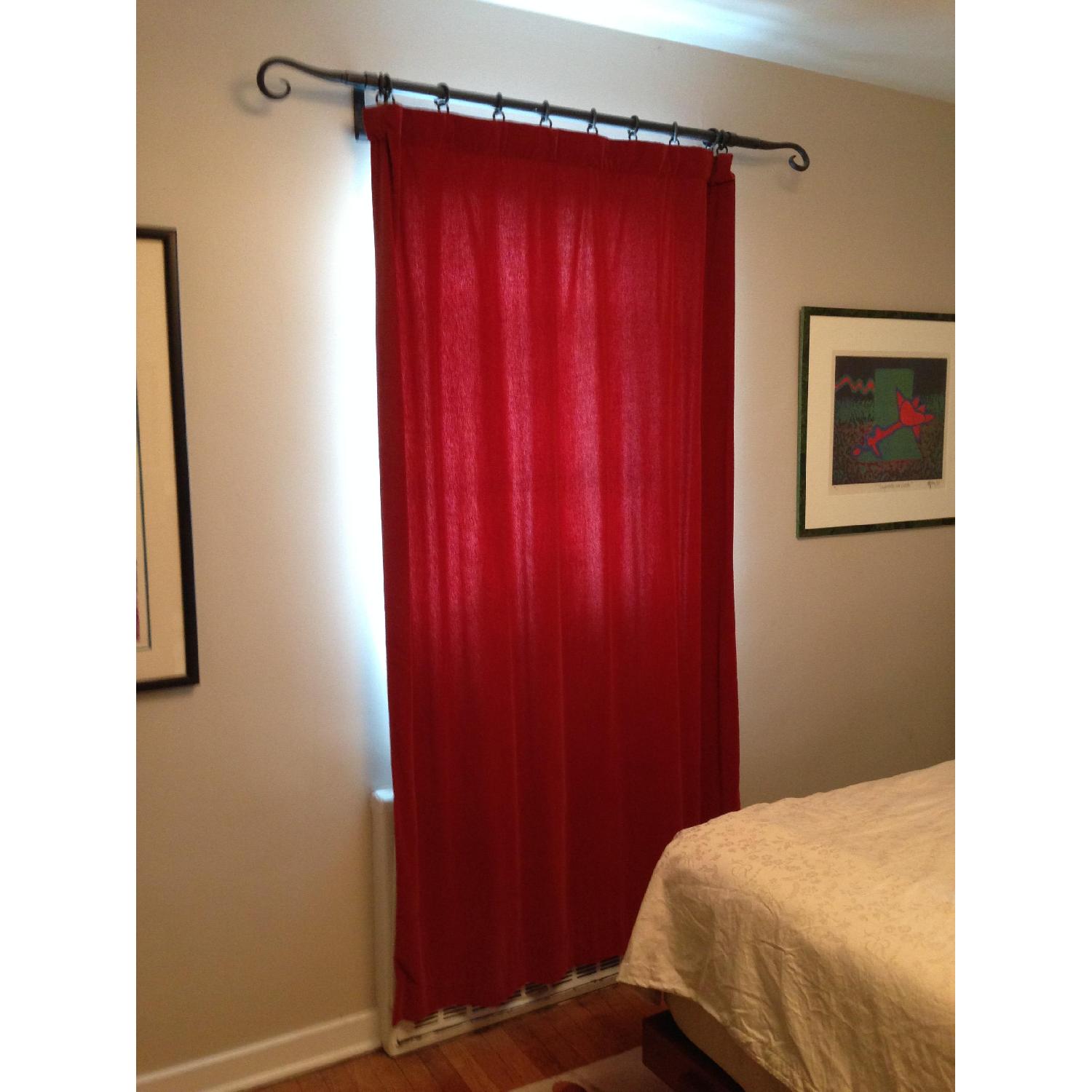 Pottery Barn Velvet Drapes - Pair - image-1